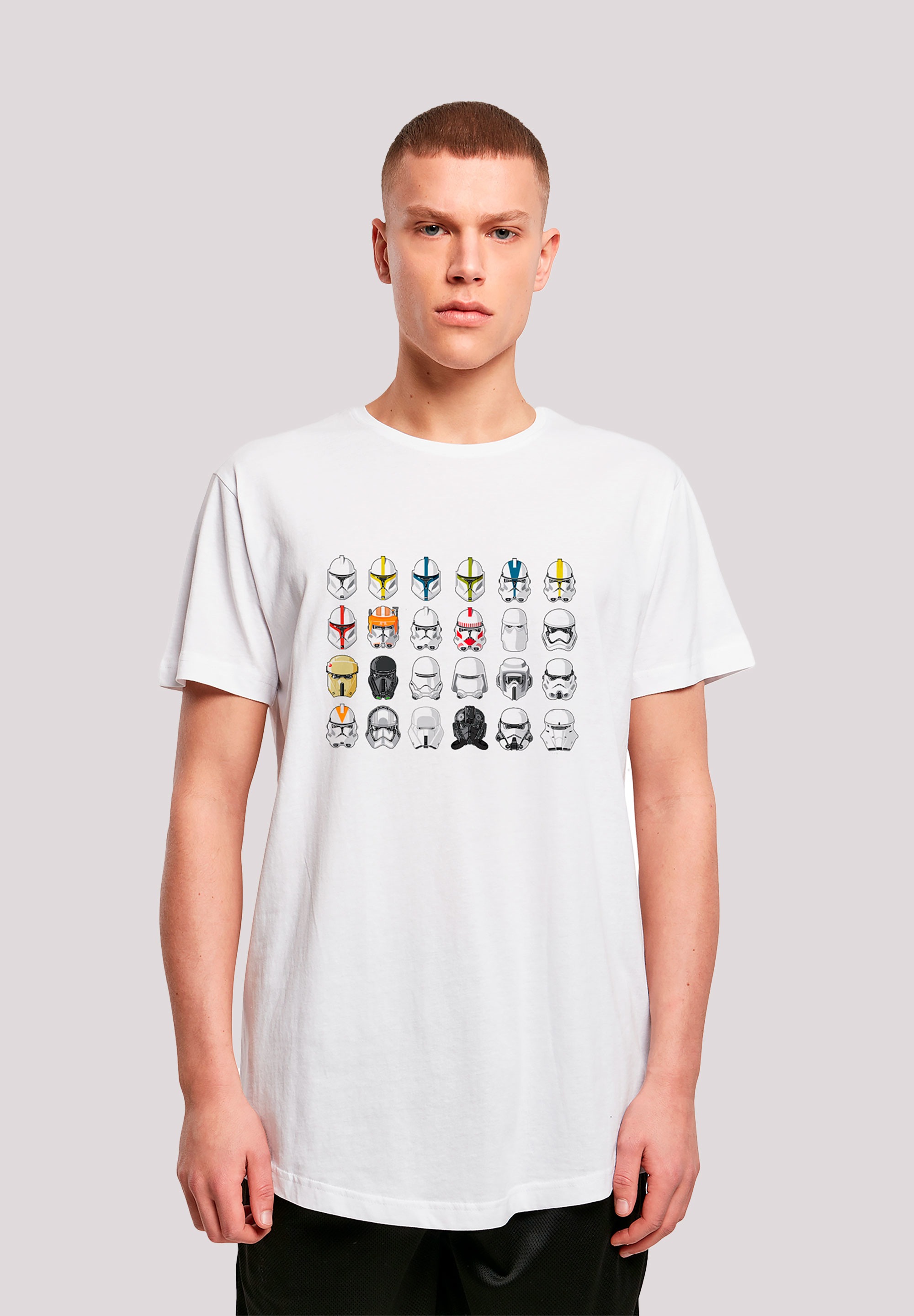 F4NT4STIC T-Shirt »Star Wars Stormtrooper Piloten Helme«, Print