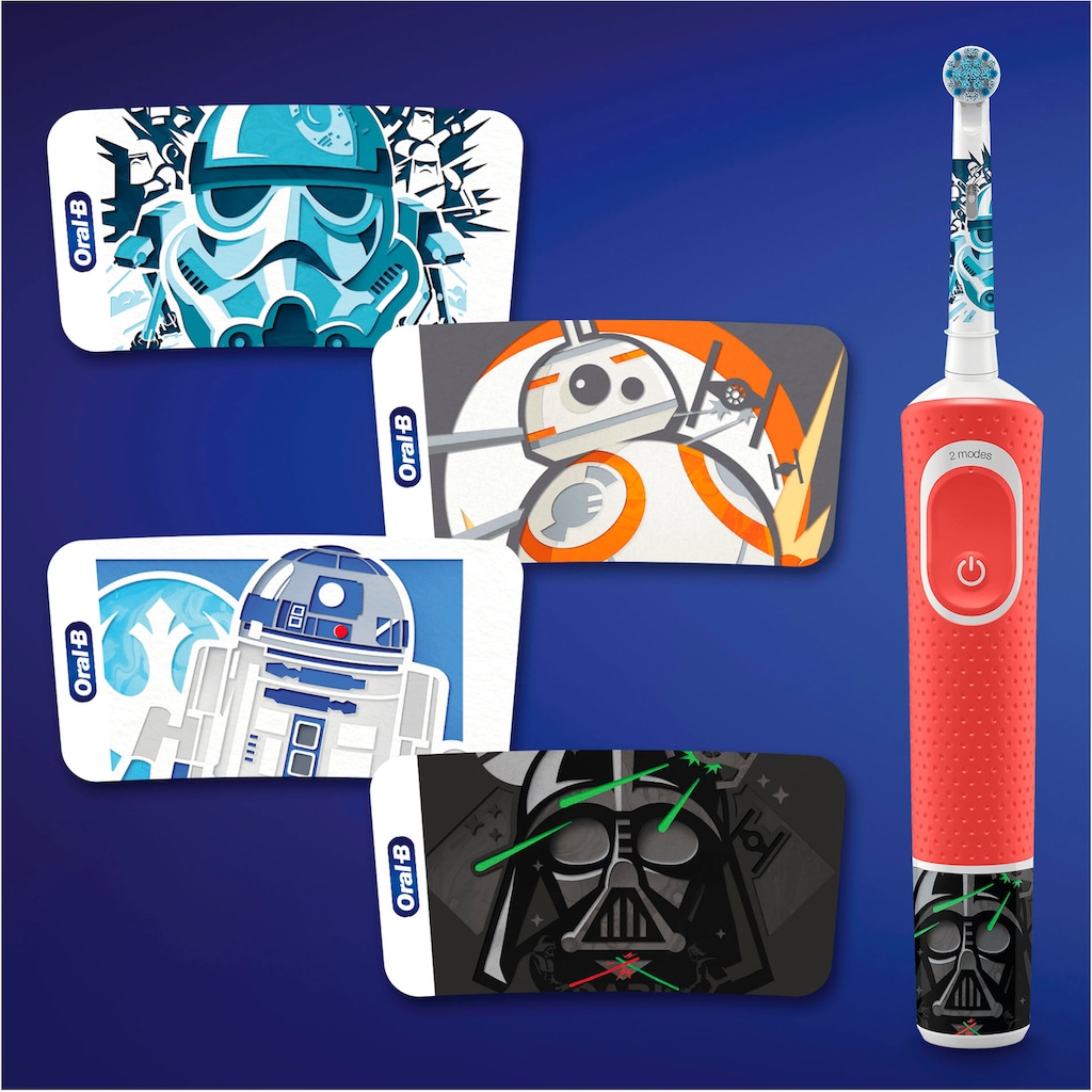 Oral-B Elektrische Kinderzahnbürste »Kids Star Wars«, 1 St. Aufsteckbürsten