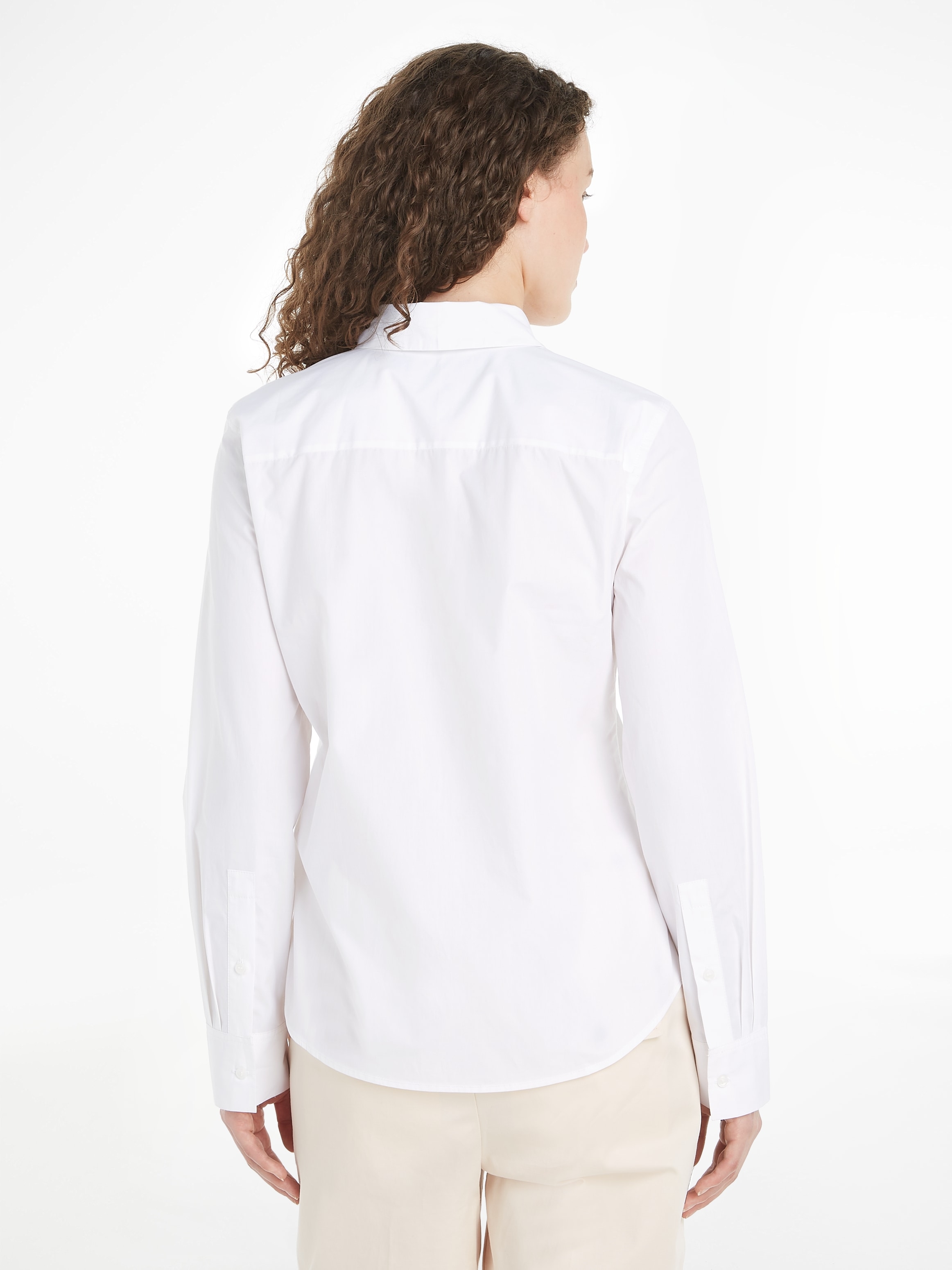Tommy Hilfiger Klassische Bluse, mit Logostickerei online bestellen | BAUR