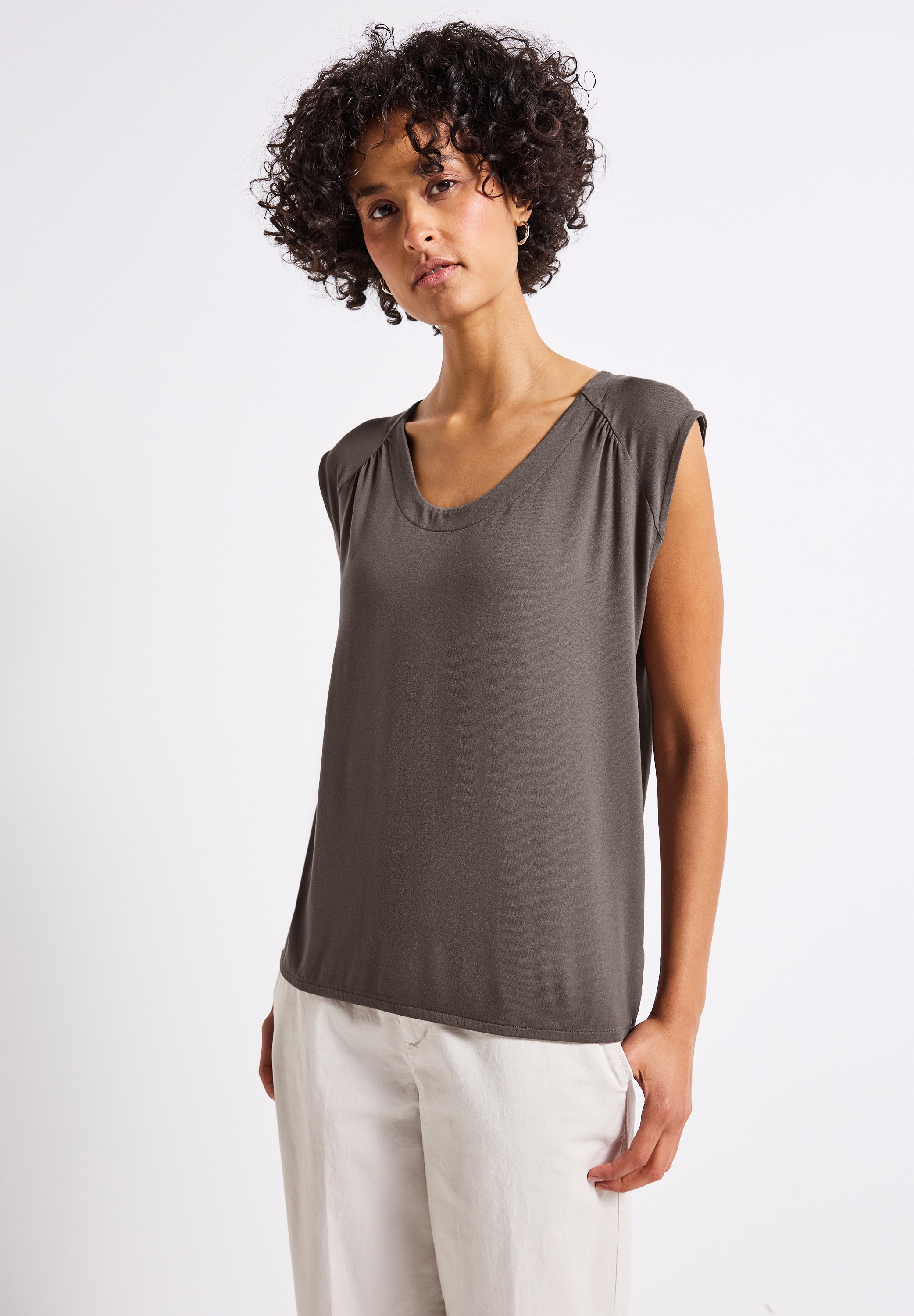 STREET ONE Tanktop, aus Jersey in Unifarbe günstig online kaufen