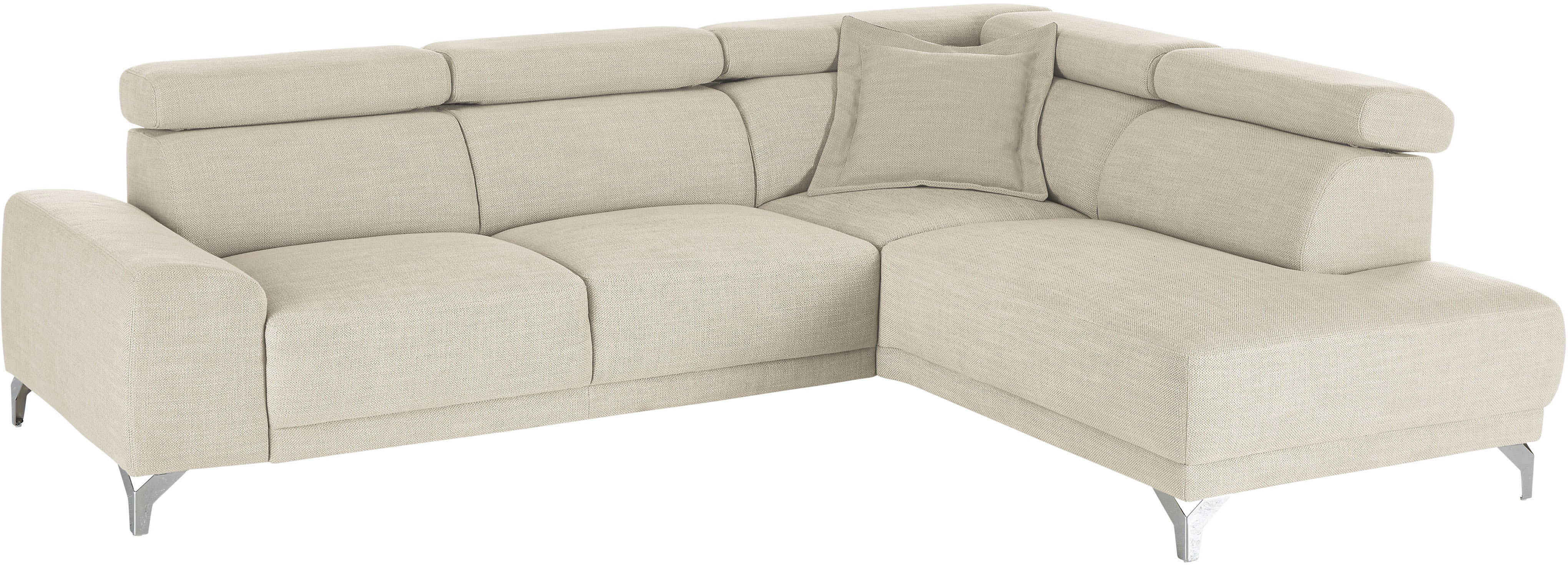 Thumbnail - 3C Candy Ecksofa "Greve Sofa immer mit manuelle Kopfteilverstellungen, modern, elegant" wahlweise motorischer Sitzvorzug...