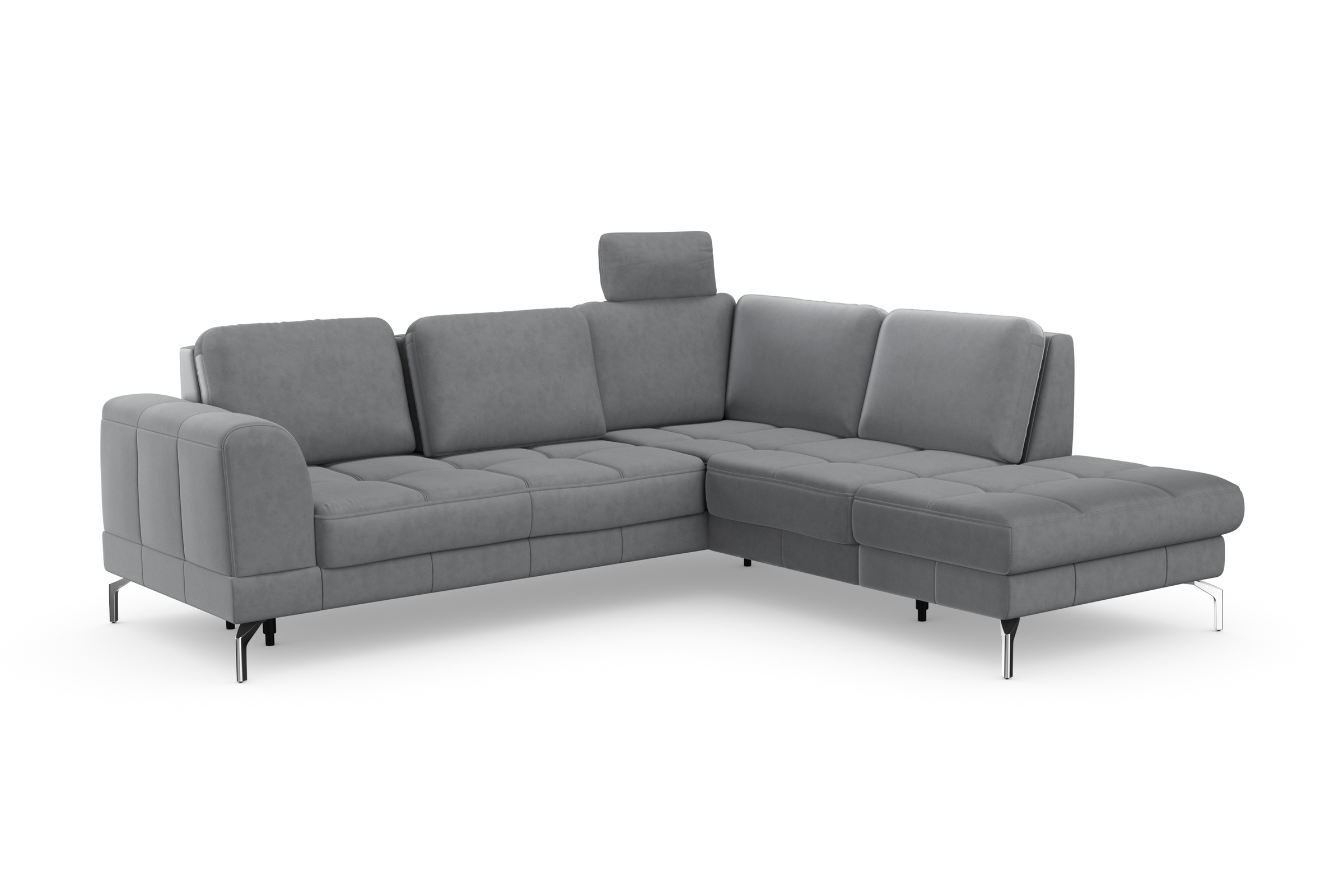 sit&more Ecksofa »Bendigo L-Form«, inklusive Sitztiefenverstellung, Bodenfreiheit 15 cm, in 2 Fußfarben