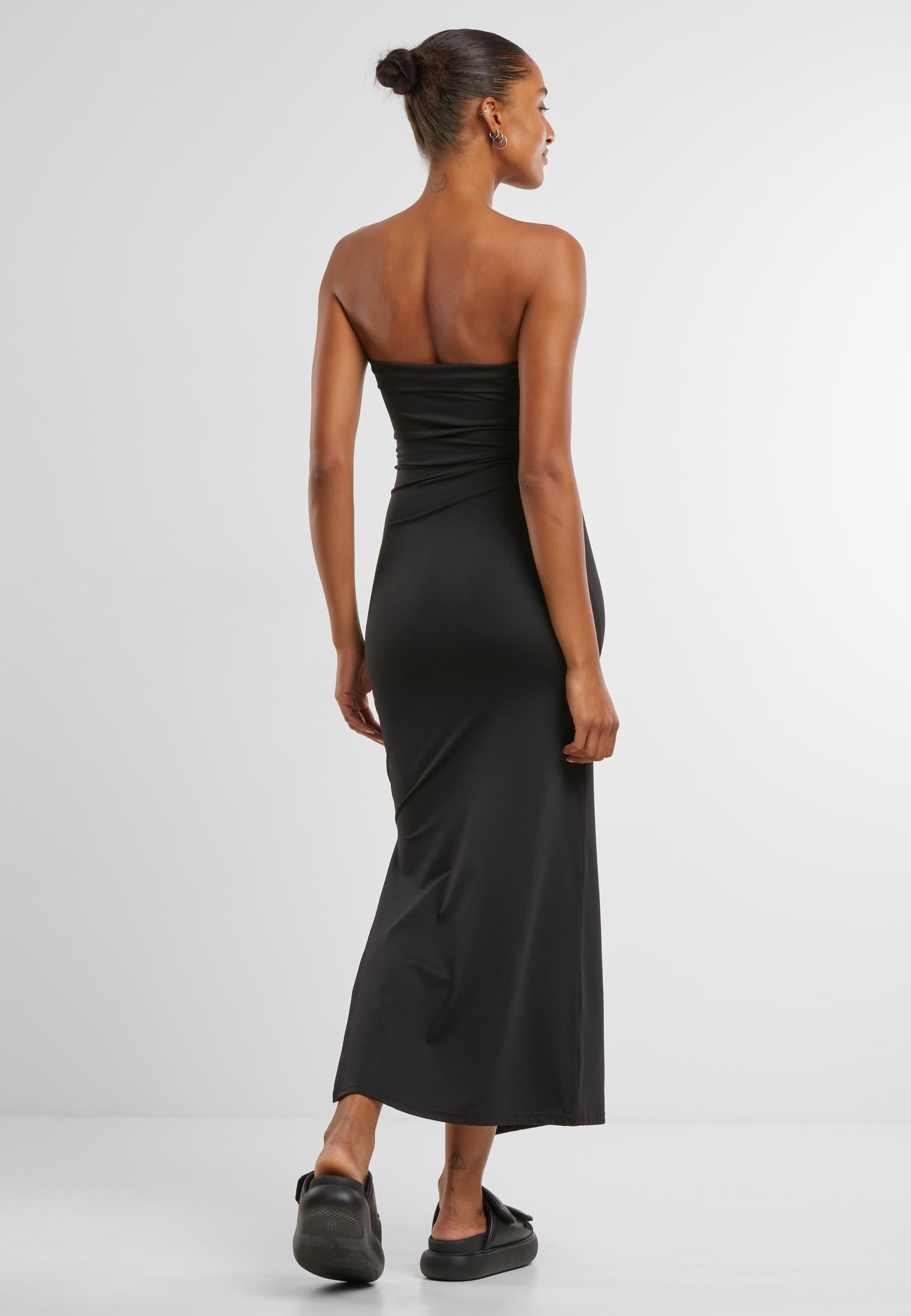 URBAN CLASSICS Shirtkleid »Urban Classics Ladies Bandeau Midi Dress«, (1 tlg.)