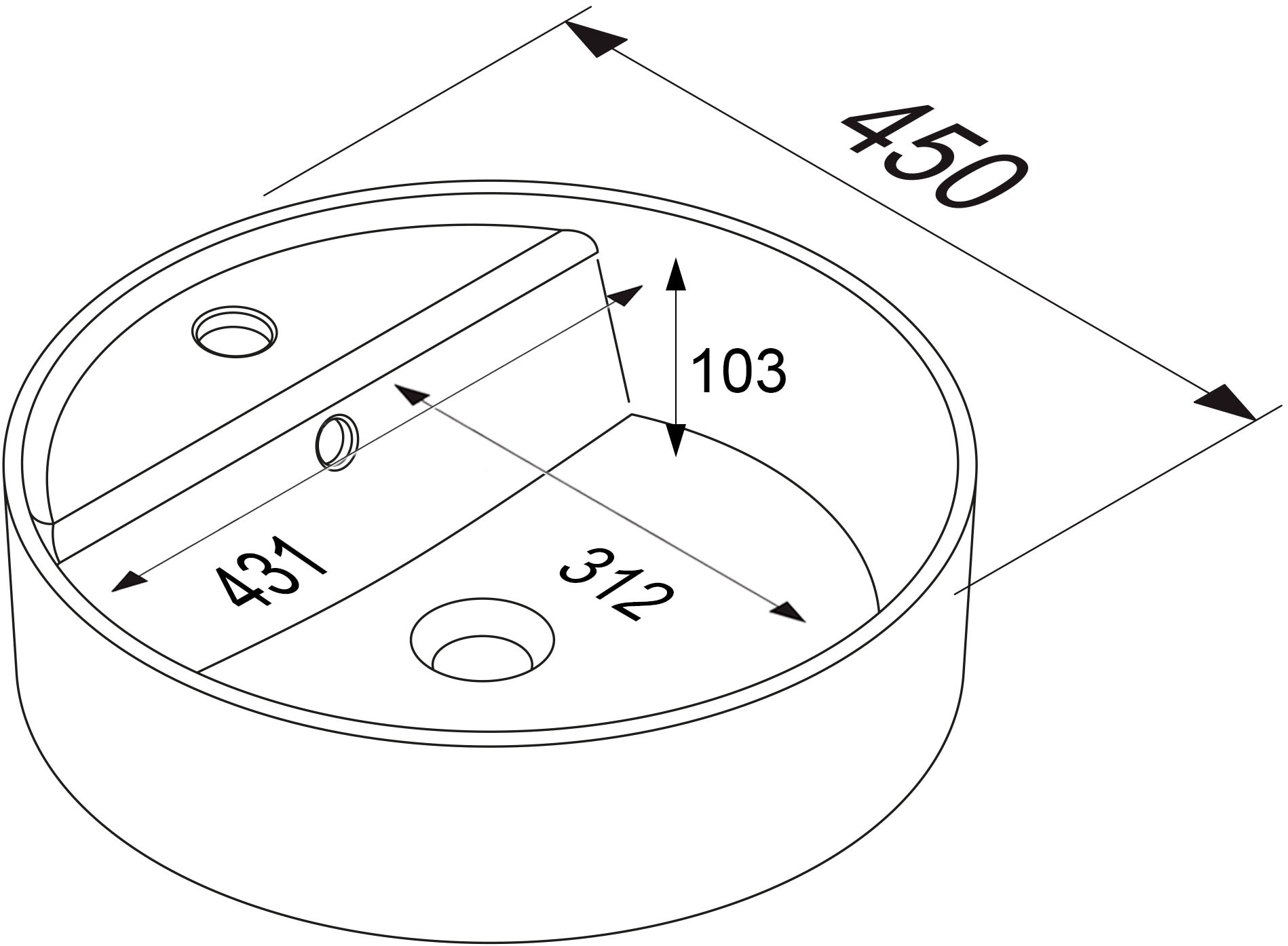 nobilia® Badmöbel-Set »Cascada« Set, inkl.  Aufsatzwaschbecken und beleuchtetem  Spiegel mit Touch-Sensor, 4 Stk. tlg.