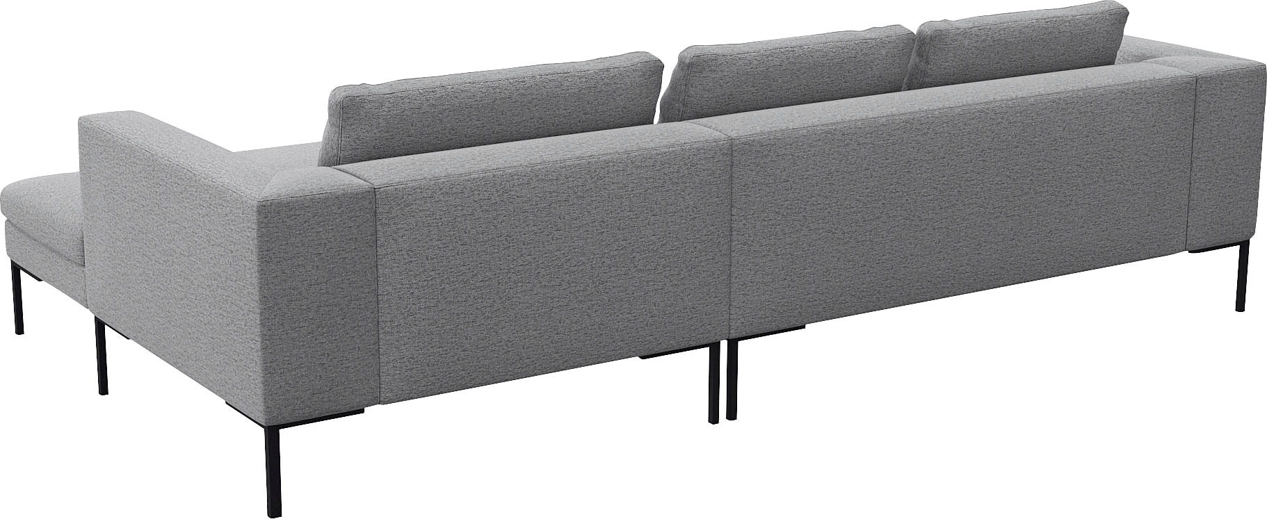 FLEXLUX Ecksofa »Loano, toller Sitzkomfort, L-Form«, modernes Sofa, frei im Raum stellbar, lose Kissen, Kaltschaum im Sitz