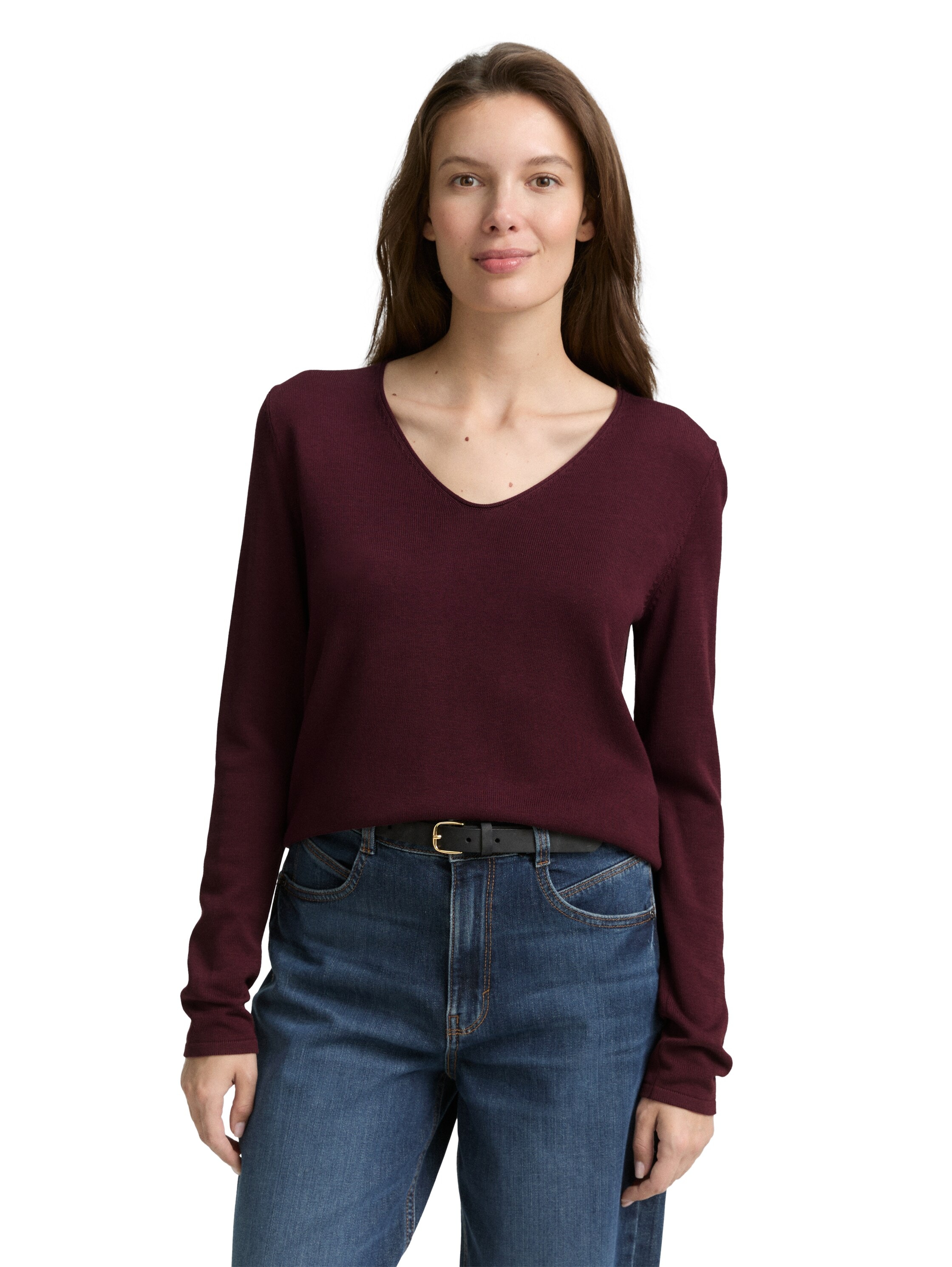 TOM TAILOR V-Ausschnitt-Pullover günstig online kaufen