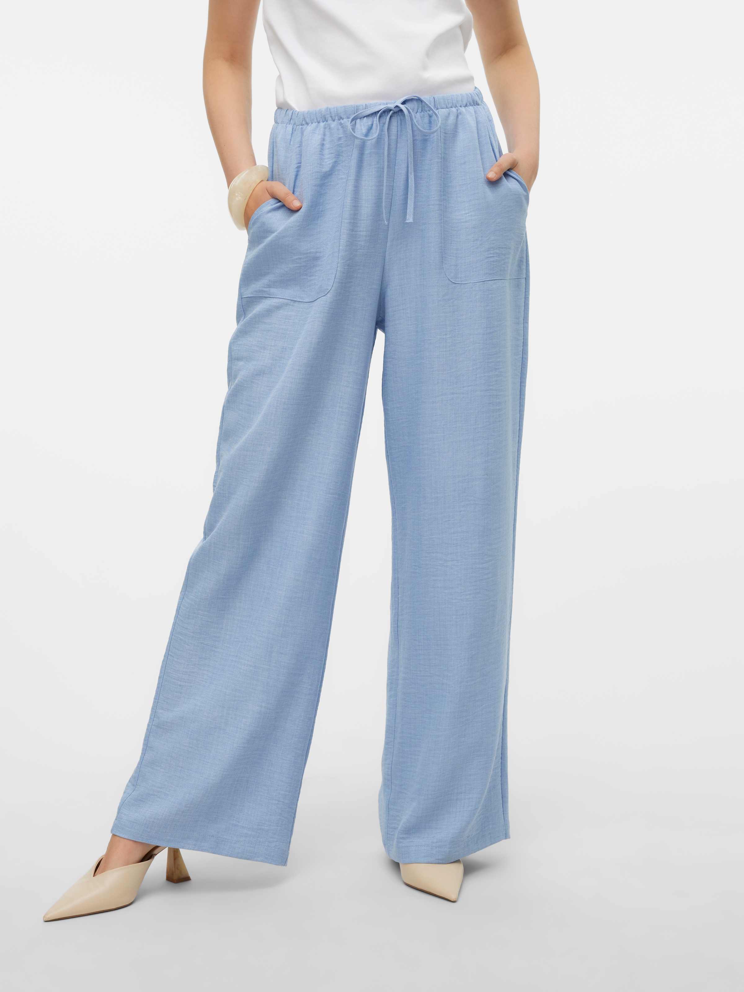 Vero Moda Schlupfhose »VMMELANEY HW LOOSE PANT WVN GA NOOS«