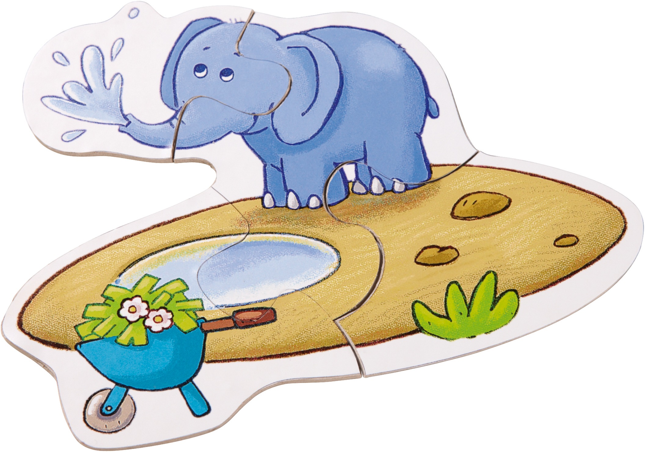 Haba Konturenpuzzle »6 erste Puzzles, Zoo«, Made in Europe