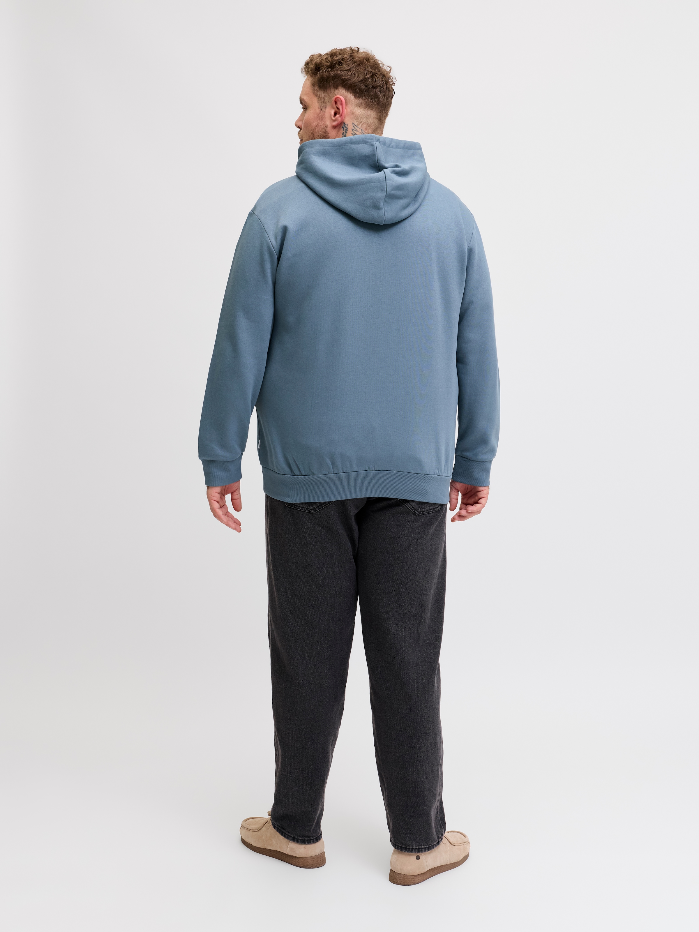 Jack & Jones PlusSize Kapuzensweatshirt »JJECORP LOGO SWEAT HOOD NOOS PLS«, Baumwollmischung, regular fit
