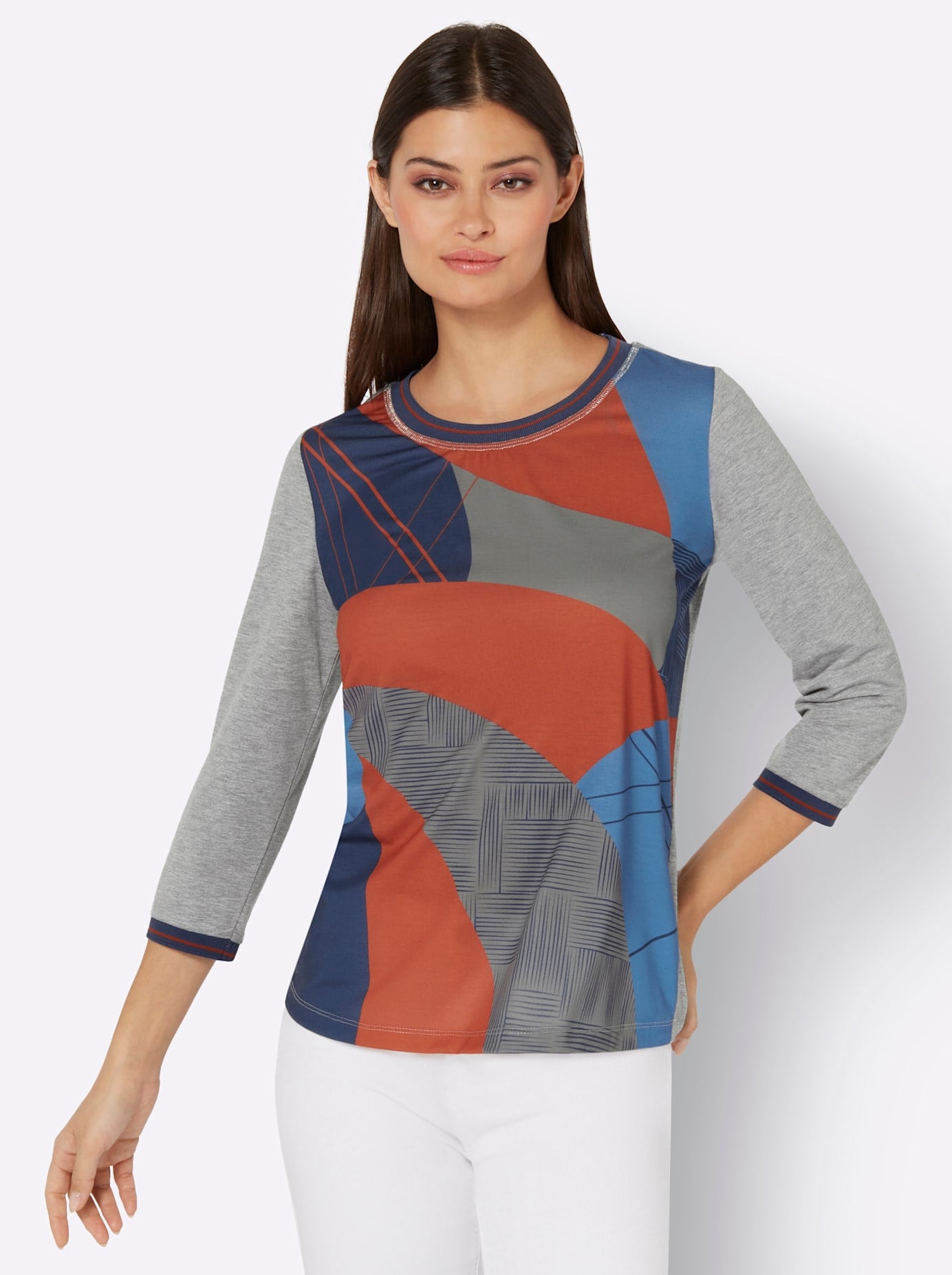 creation L Print-Shirt "Druck-Shirt" 1 Stk. tlg. günstig online kaufen
