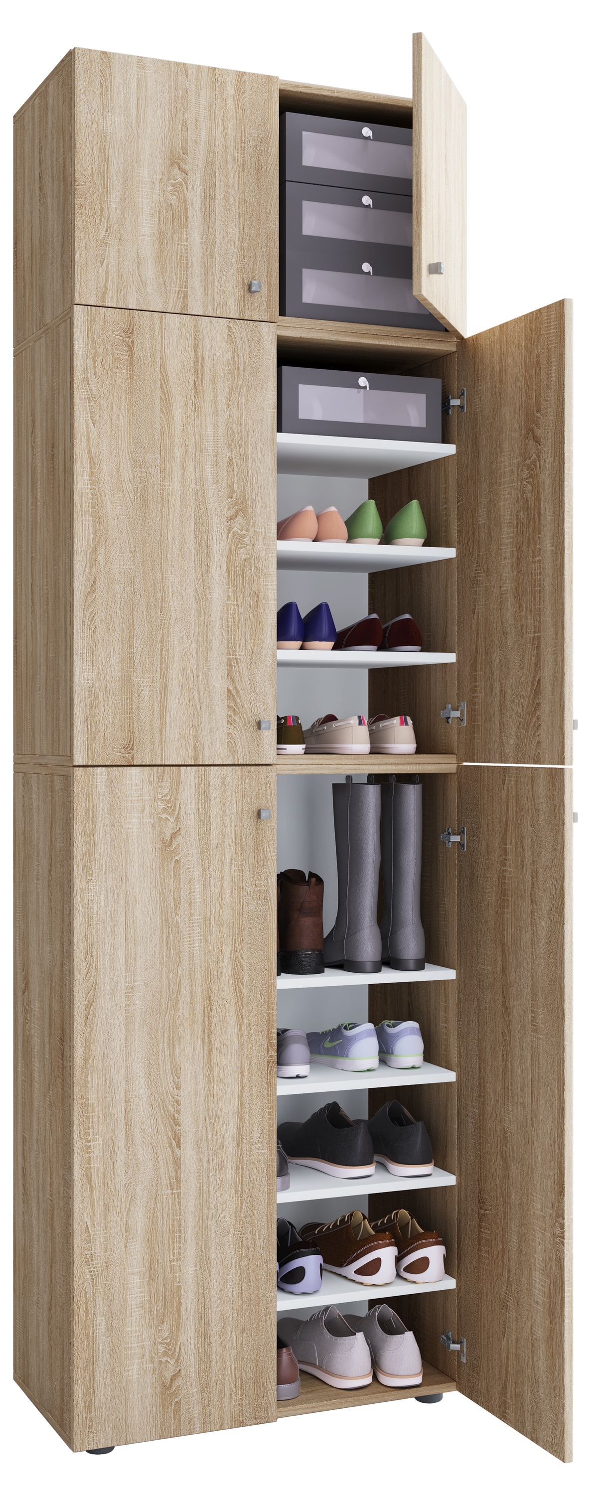VCM Schuhschrank "XXL Schuhschrank Kleiderschrank Schrank Lona 9f SA" 1 Stk. tlg.