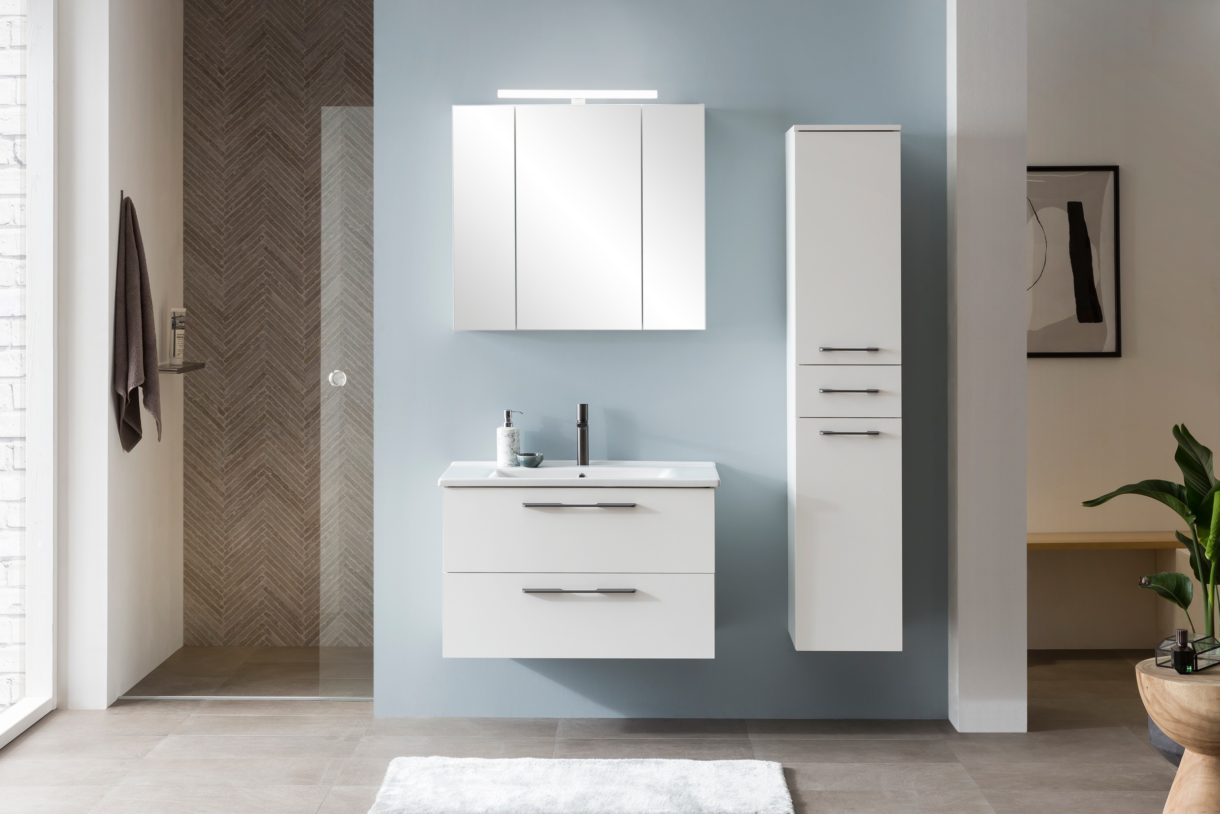 Schildmeyer Waschtisch "Maxim, Mattweiß" 2 Stk. tlg. Made in Germany günstig online kaufen