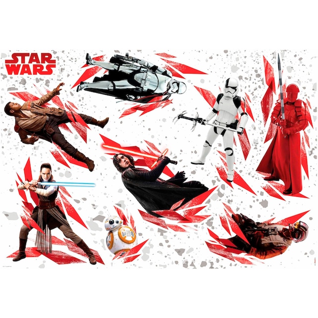 Komar Wandtattoo »Star Wars The Last Jedi«, 100x70 cm (Breite x Höhe), selbstklebendes  Wandtattoo | BAUR