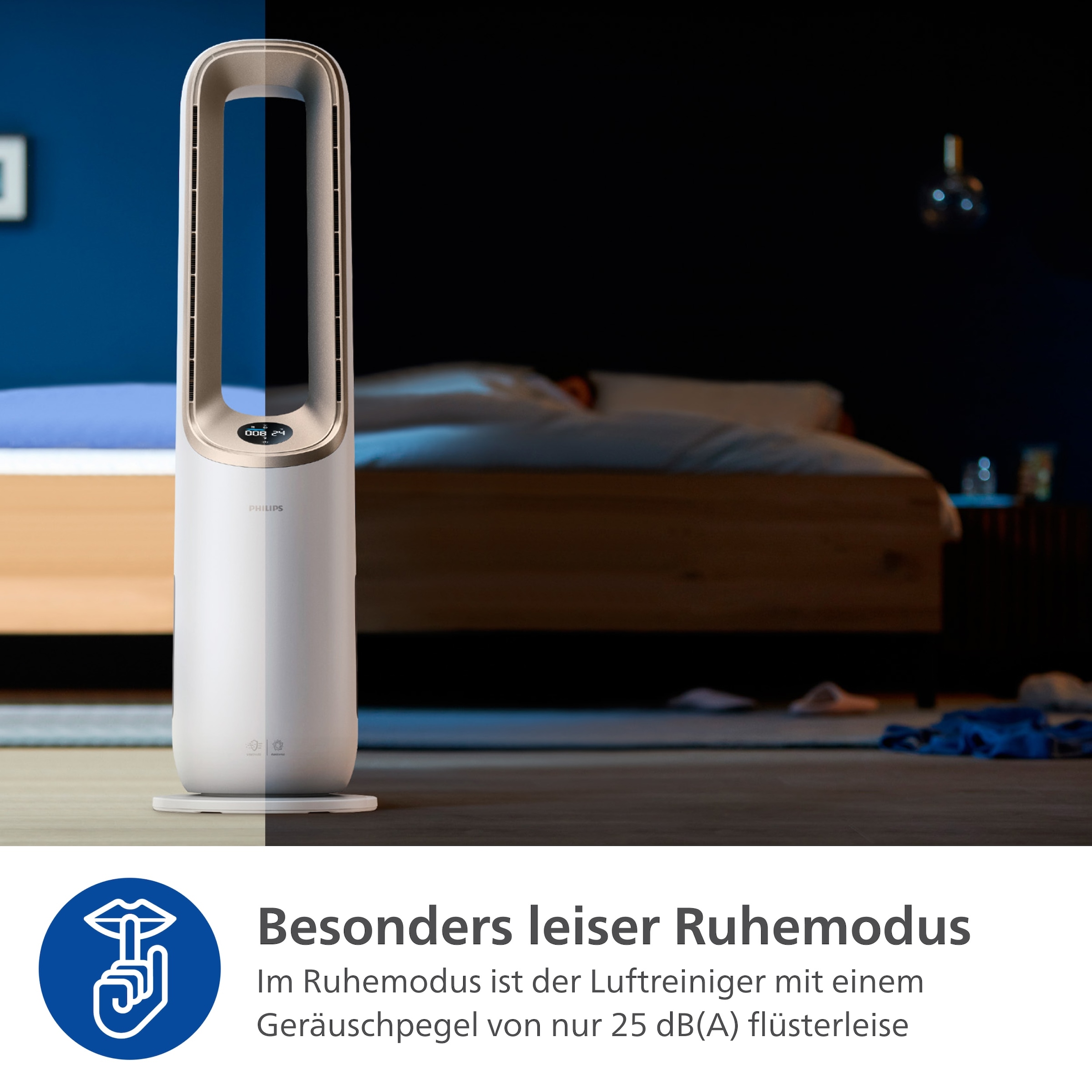Philips Luftreiniger »AMF870 Air Performer, 3-in-1 Reinigen, Kühlen & Heizen«, für 70 m² Räume, für Allergiker geeignet, CADR 270 m³/h, mit Air+ App verbunden