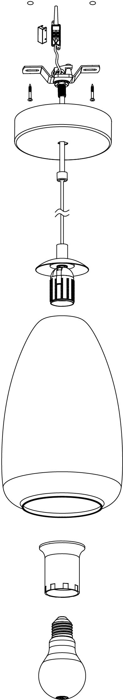 EGLO Hängeleuchte »ALOBRASE«, 1 flammig, Leuchtmittel E27 | Leuchtmittel wechselbar-ohne Leuchtmittel, chrom / Ø20 x H110 cm / Pendellampe / Esstischlampe / Küche