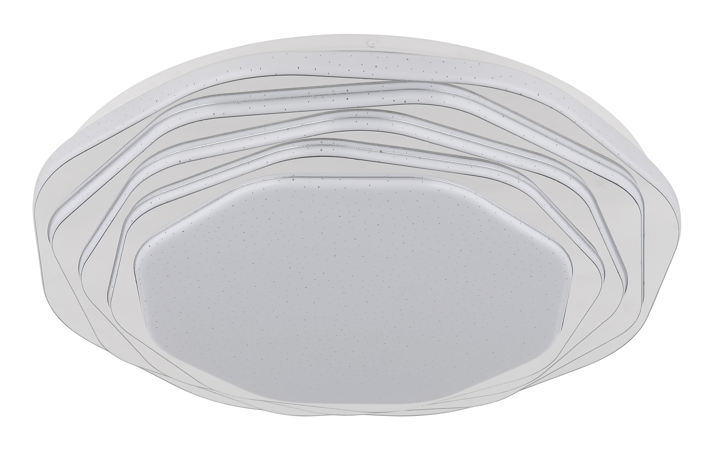 GLOBO LIGHTING LED Deckenleuchte »FLORDELIS«, Leuchtmittel LED-Modul | LED fest integriert, Deckenlampe/rund/Wohnzimmer/Schlafzimmer/elegant