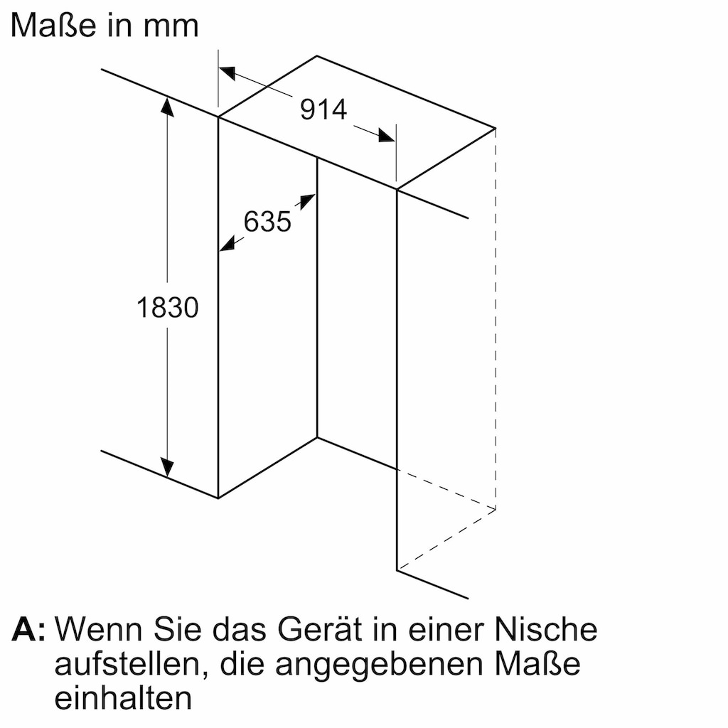 BOSCH French Door »KFF96PIEP«, KFF96PIEP, 183 cm hoch, 90,5 cm breit