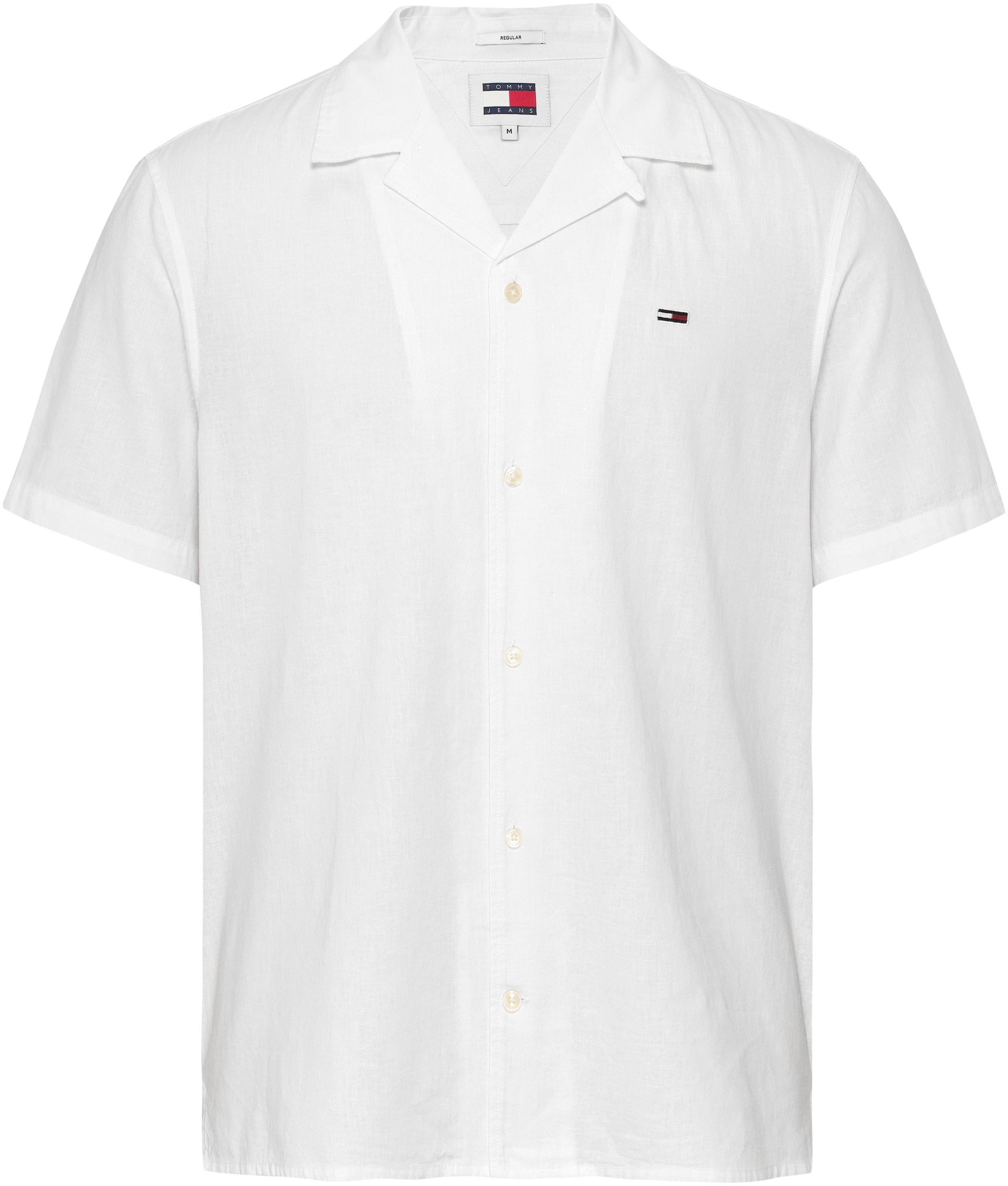 Tommy Jeans Kurzarmhemd »TJM LINEN BLEND CAMP SHIRT EXT«