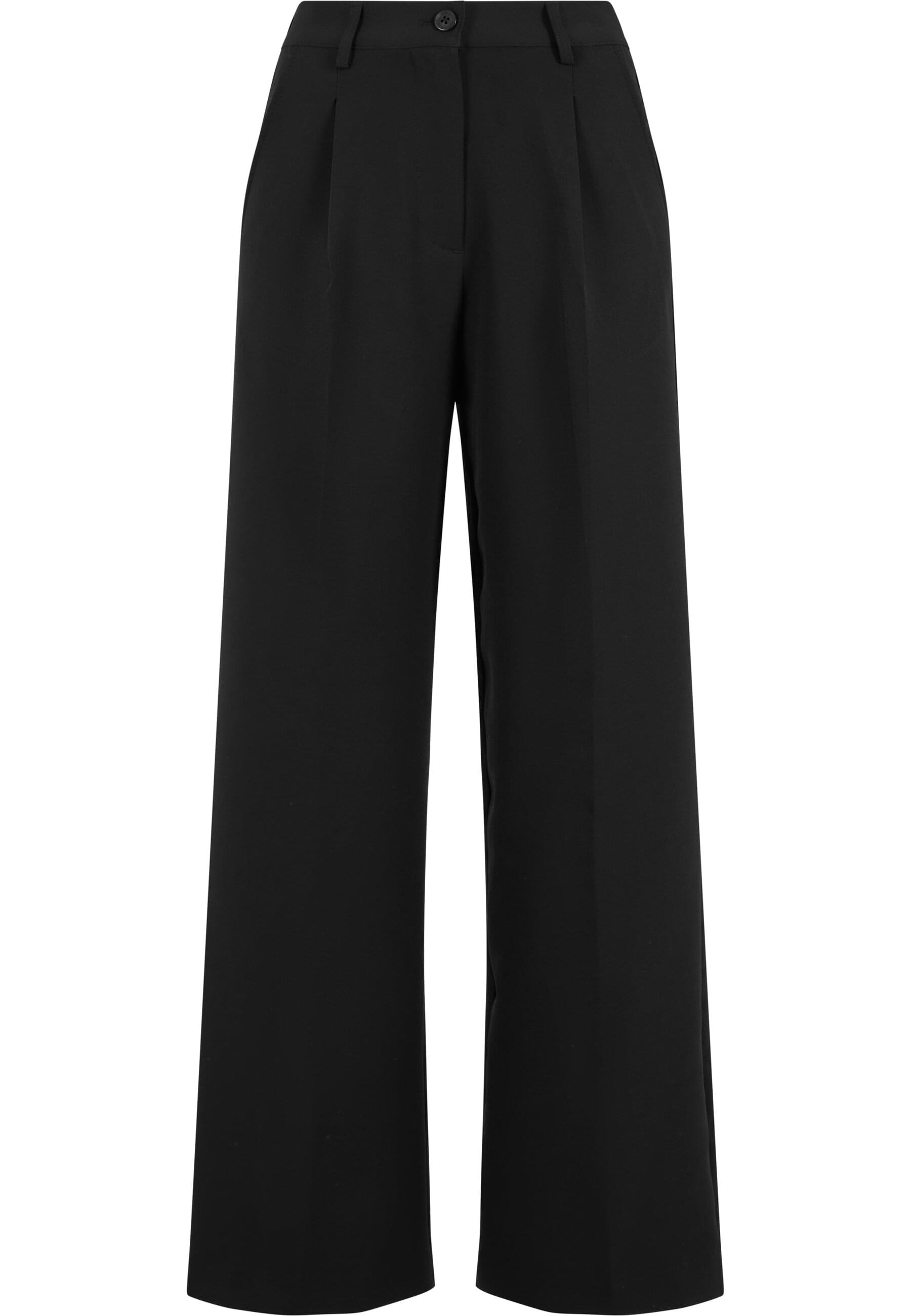 URBAN CLASSICS Stoffhose "Urban Classics Ladies Wide Leg Trousers", (1 tlg.)