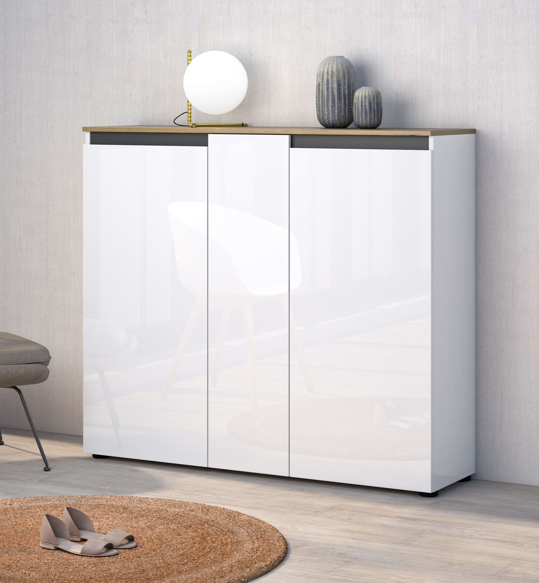 Home affaire Schuhschrank "Zippo, Schuhkommode,Schuhregal,Made in Italy,ste günstig online kaufen