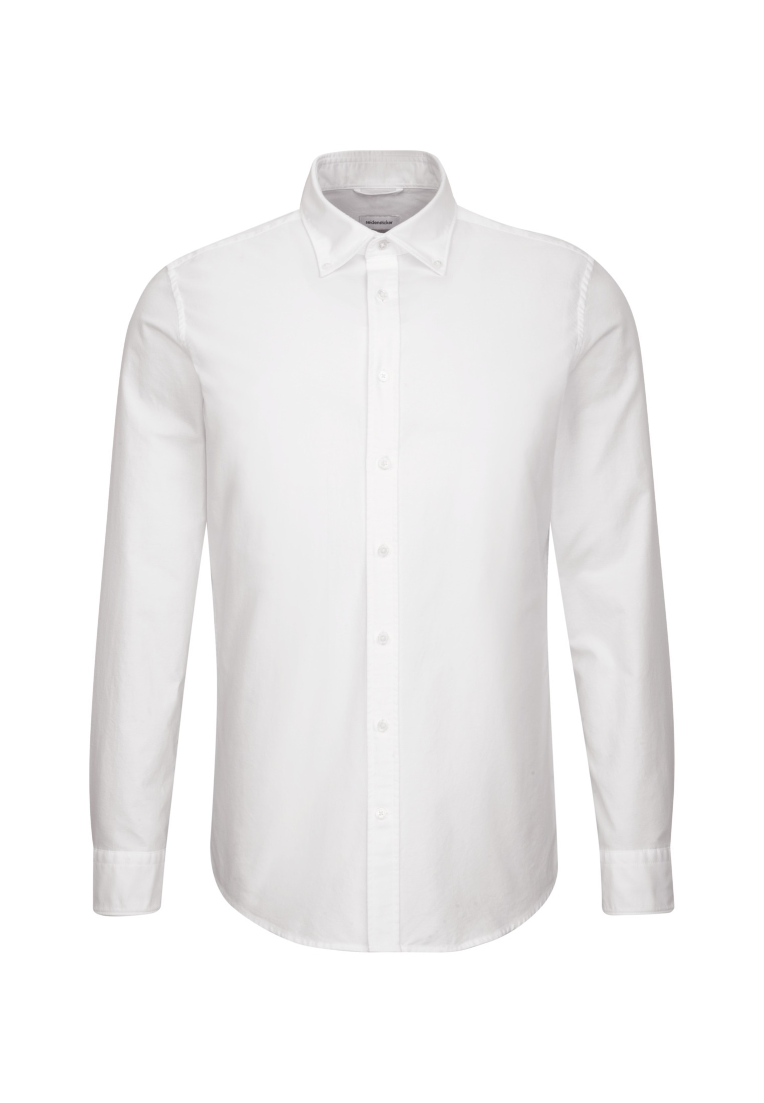seidensticker Businesshemd »Shaped«, Shaped Langarm Button-Down-Kragen Uni