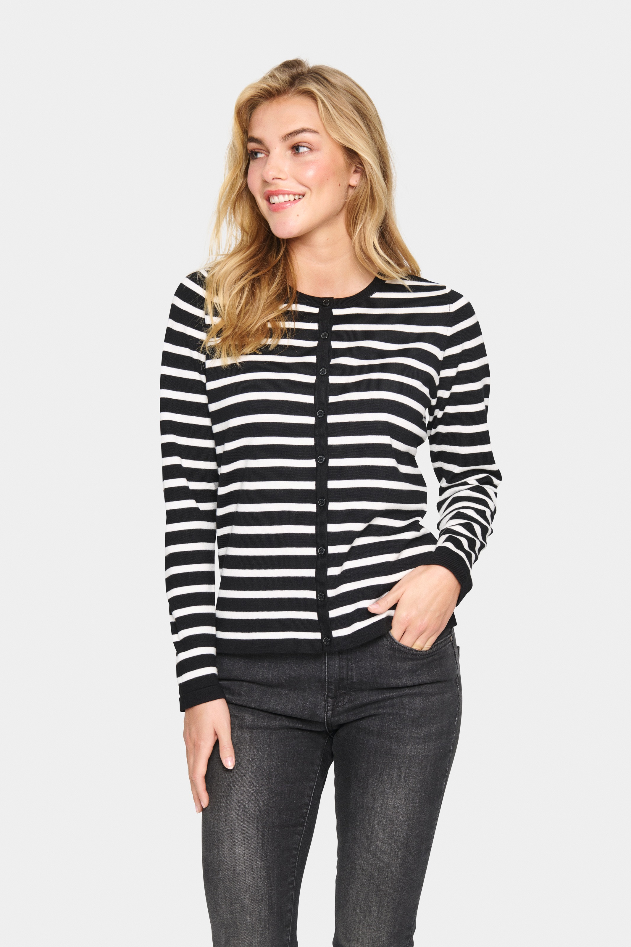 Saint Tropez "MilaSZ Striped Cardigan" günstig online kaufen
