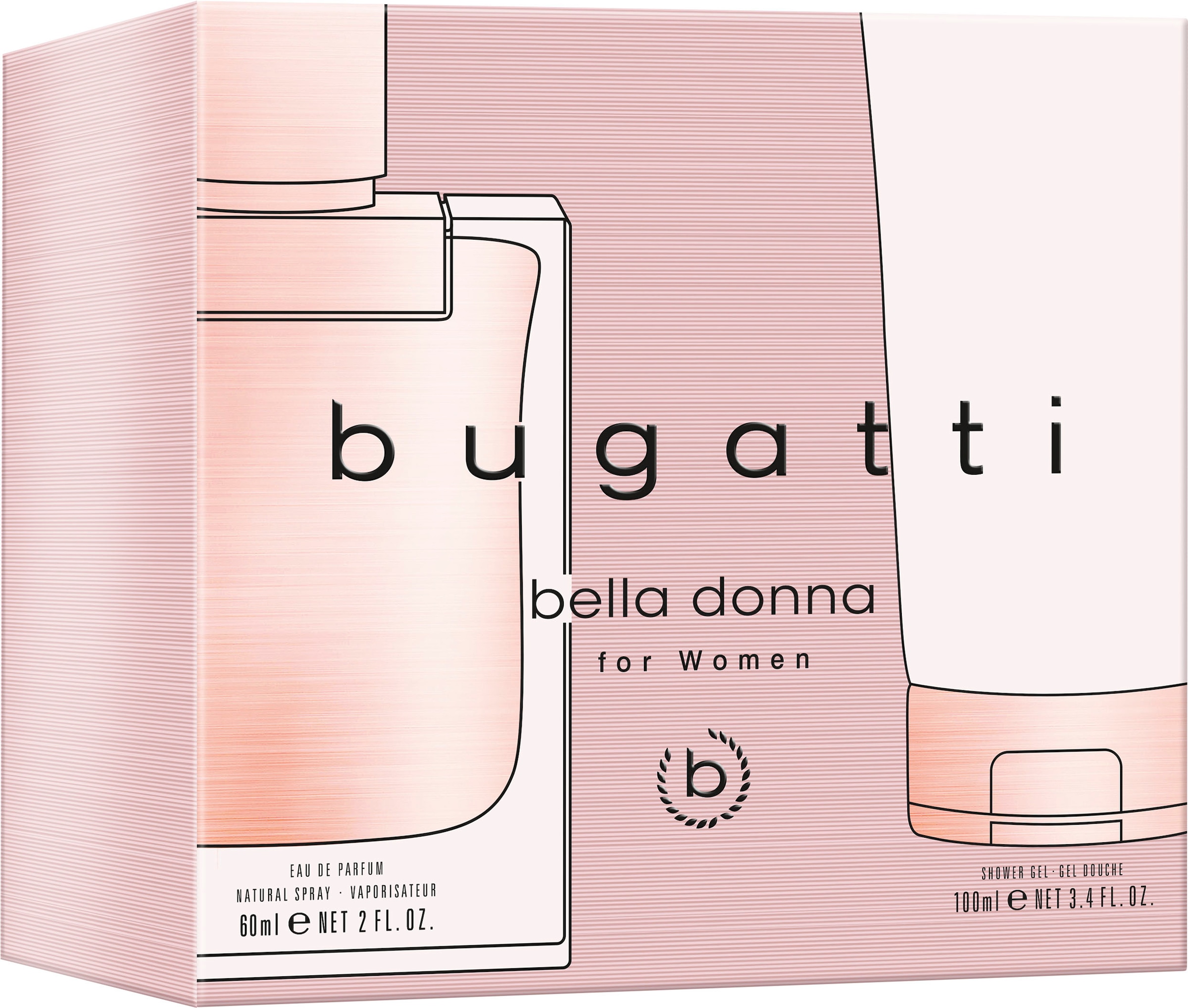 Duft-Set »BUGATTI Bella Donna for her GP EdP 60 ml + 100 ml SG«, (Set, 2 tlg.)