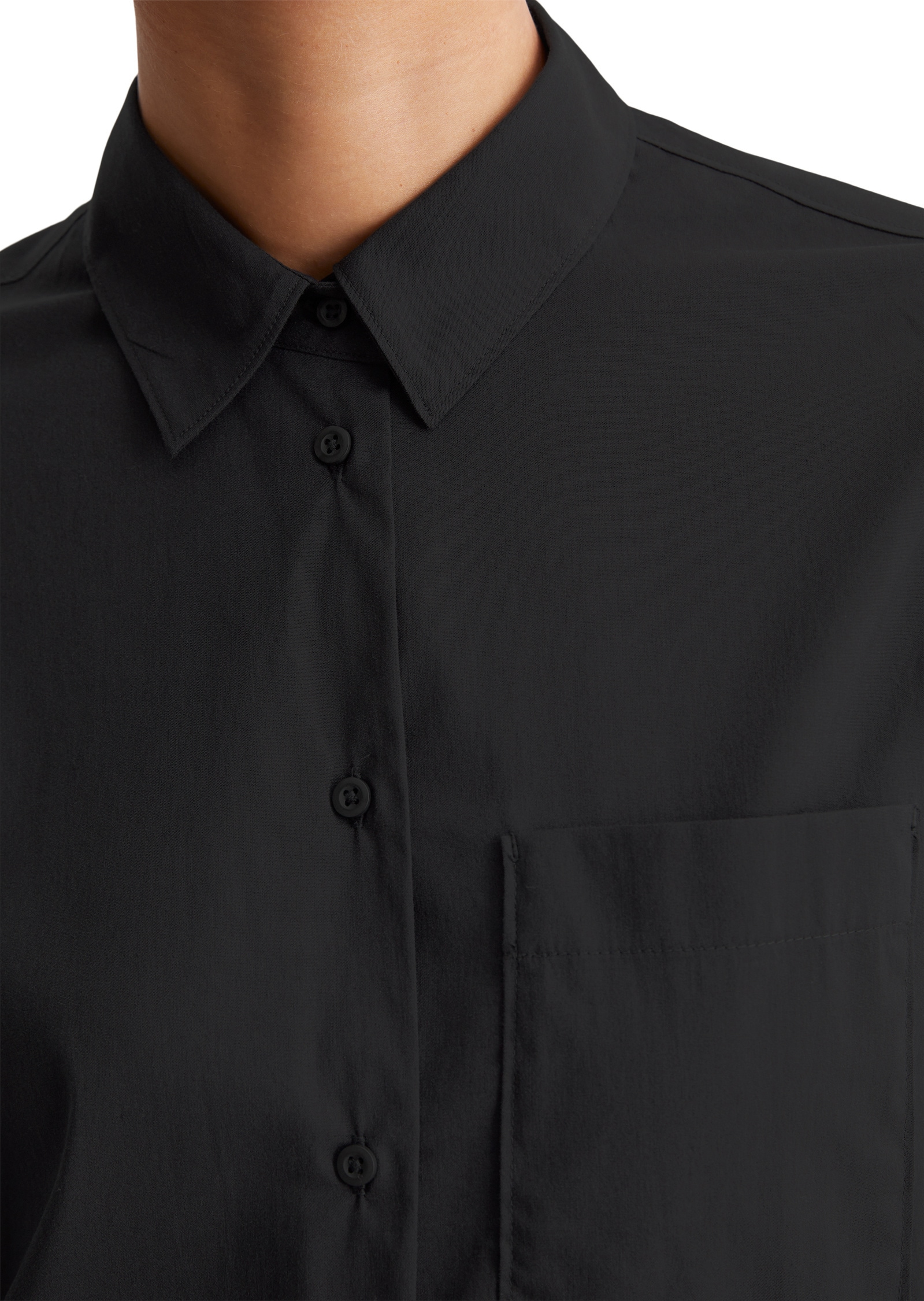 Marc O'Polo Hemdblusenkleid »aus Popeline-Stretch«