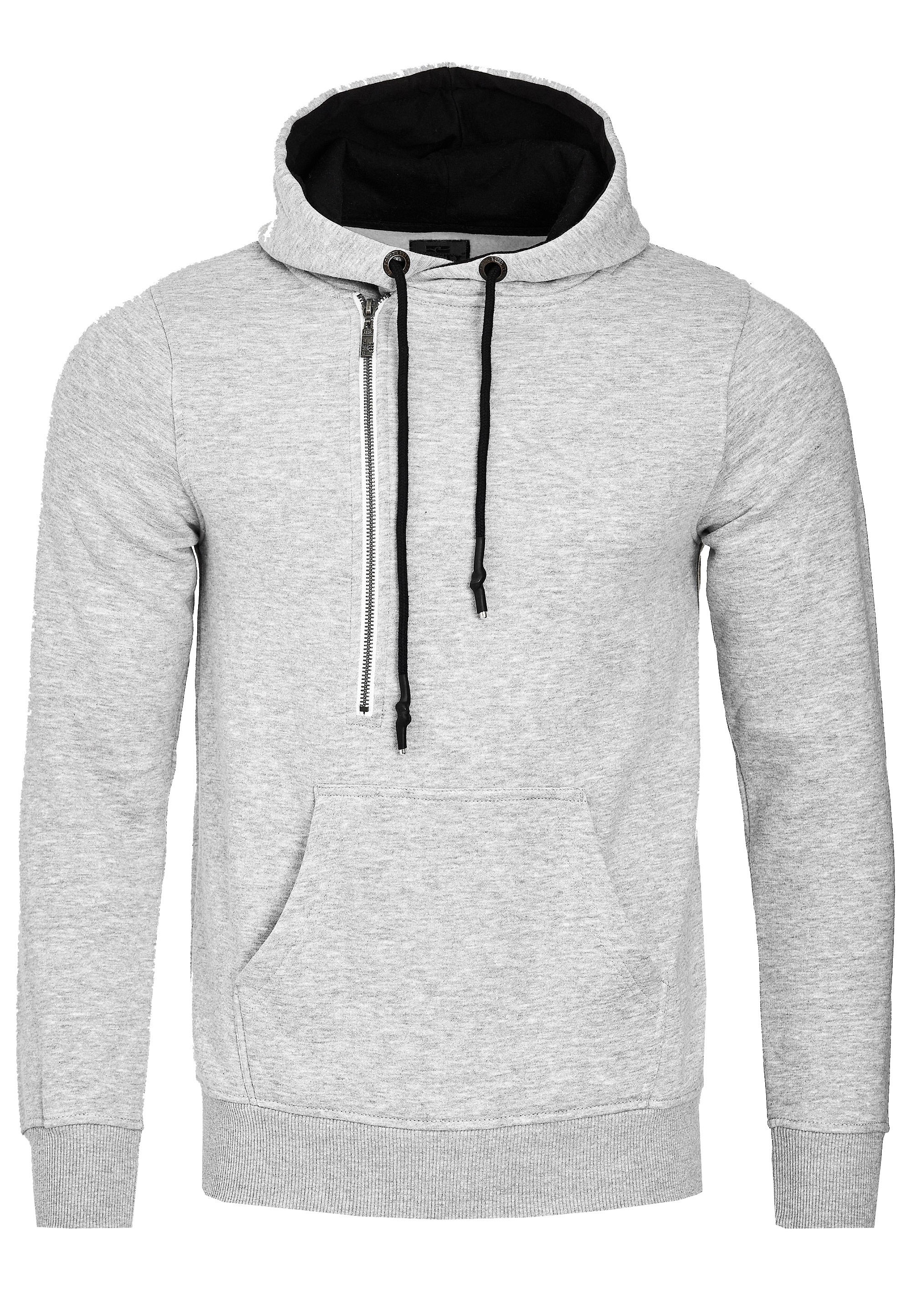 Rusty Neal Kapuzensweatshirt, mit seitlichem Reißverschluss