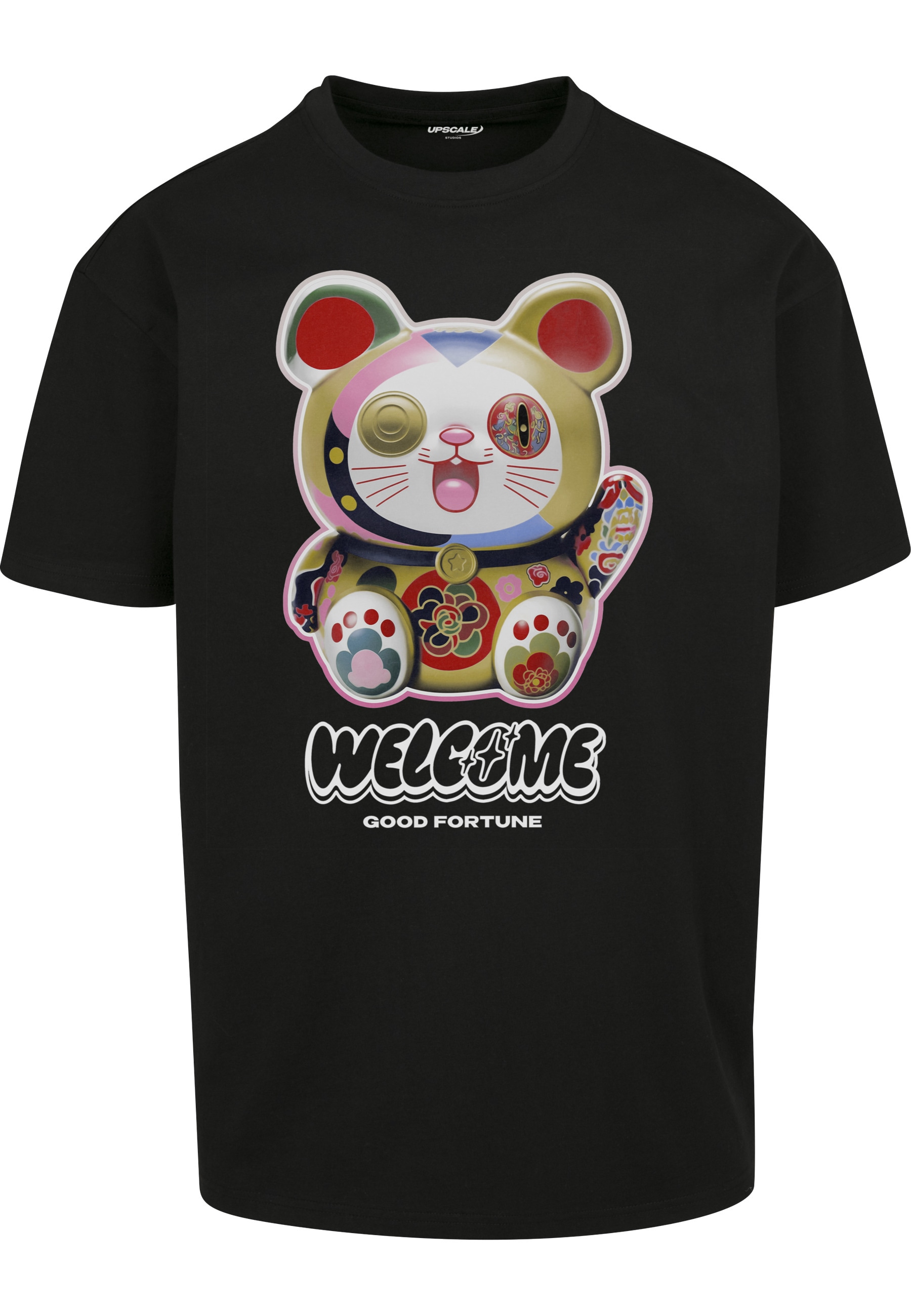 Upscale by Mister Tee T-Shirt "Upscale by Mister Tee Herren Welcome Cat Heavy Oversize Tee" 1 Stk.