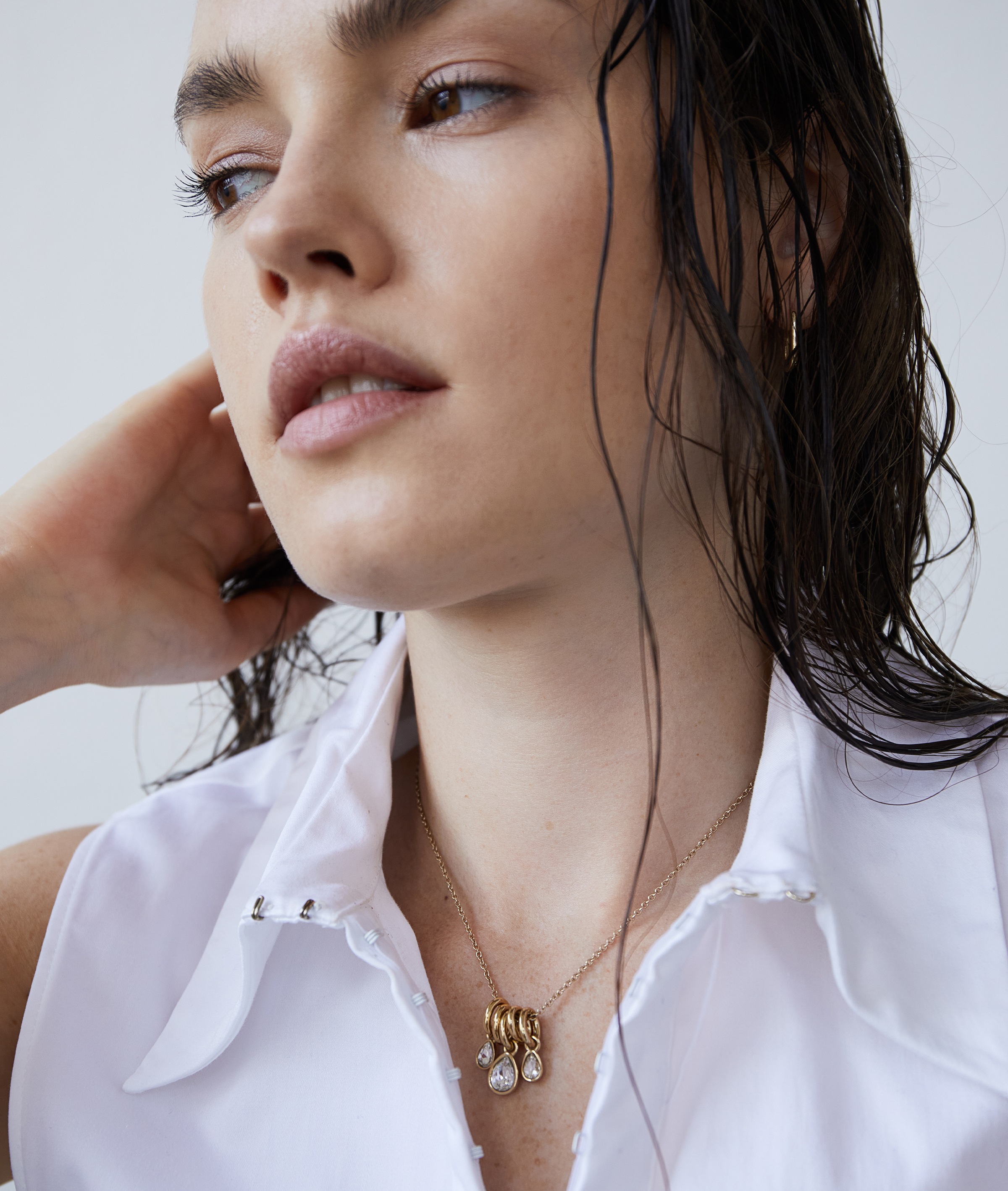 Echtzeit Paar Creolen »Schmuck Geschenk Edelstahl Ohrringe Like Diamonds Tropfen«, mit Zirkonia (synth.) - Einhänger abnehmbar