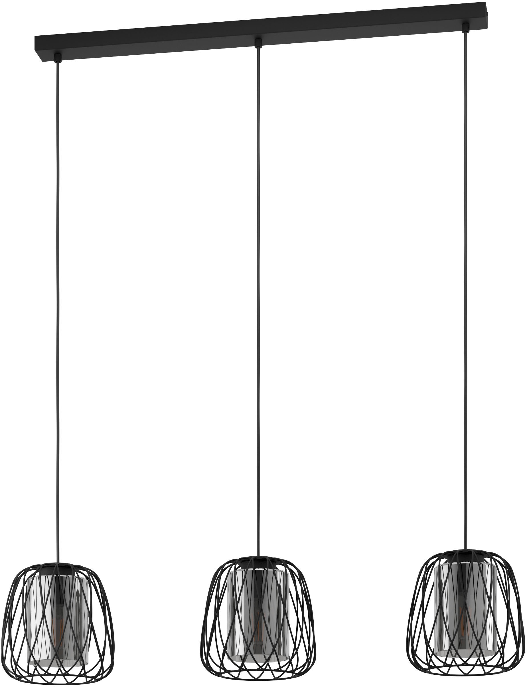EGLO Hängeleuchte »FLORESTA«, Hängeleuchte in schwarz aus Stahl - exkl. E27  - 40W | BAUR
