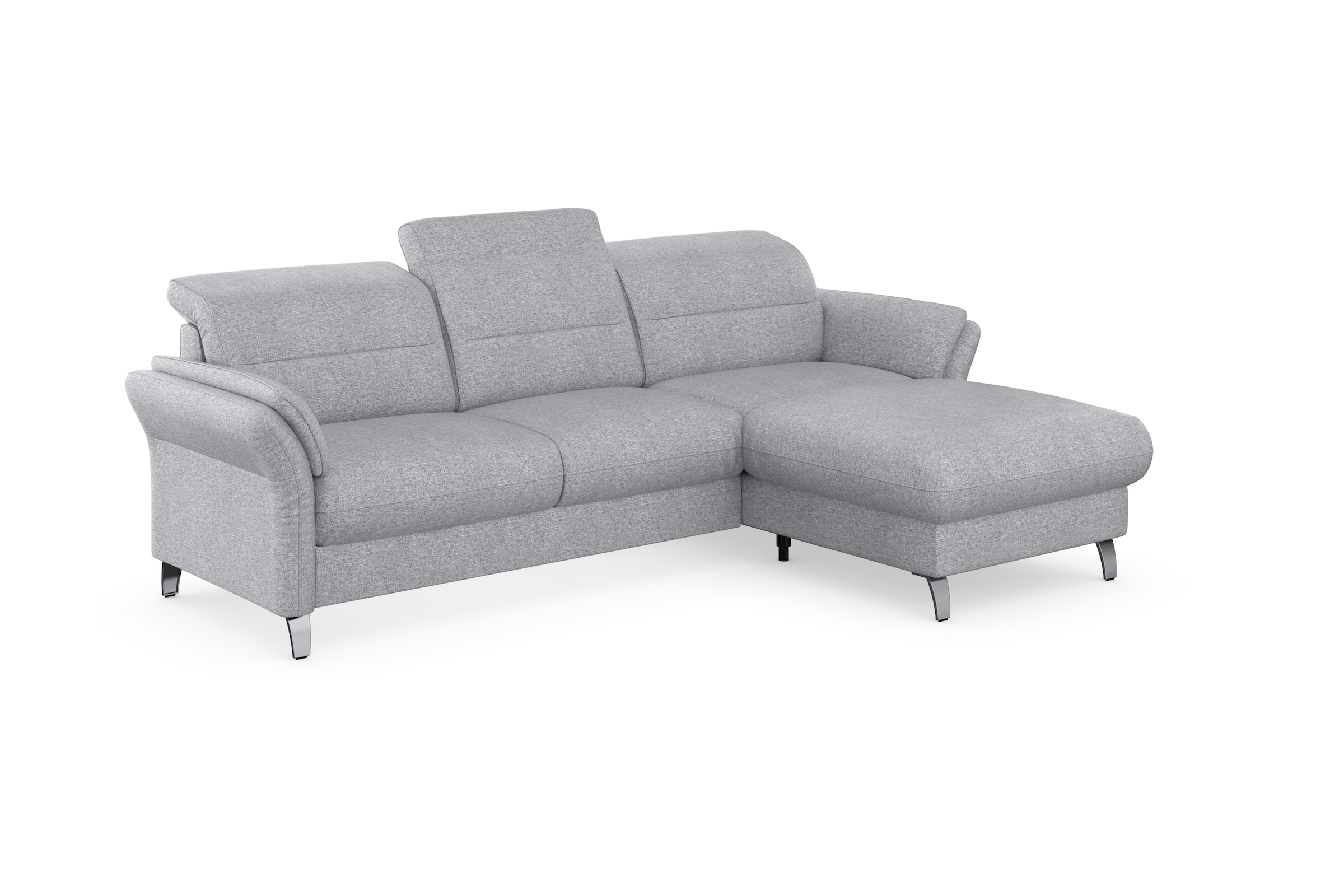 sit&more Ecksofa »Grenoble L-Form mit Federkern«, wahlweise mit Bettfunktion, Bettkasten, Arm- und Kopfteilverstellung