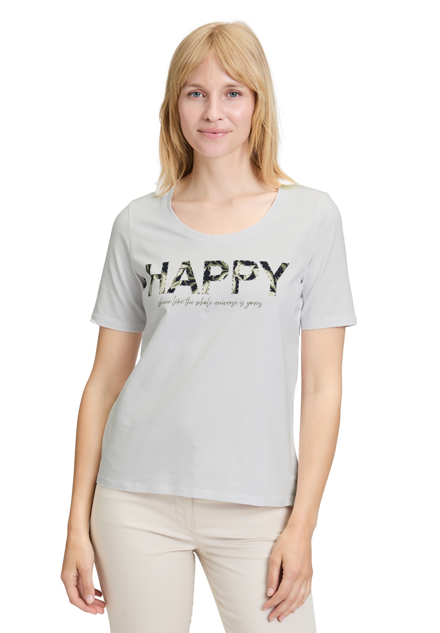 Betty Barclay Kurzarmshirt "Damen Basic Shirt mit Placement", 1 Stk. günstig online kaufen