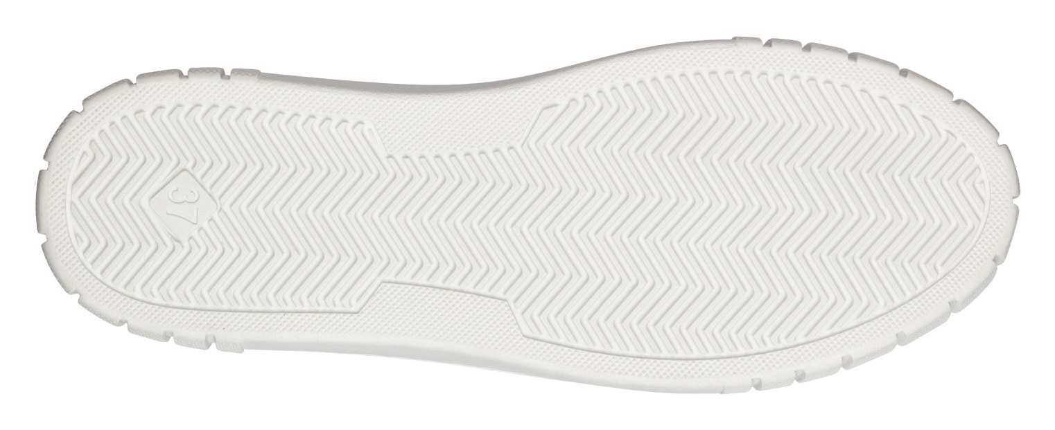 MARCO TOZZI Plateausneaker, Freizeitschuh, Halbschuh, Schnürschuh mit unterlegtem Lochmuster