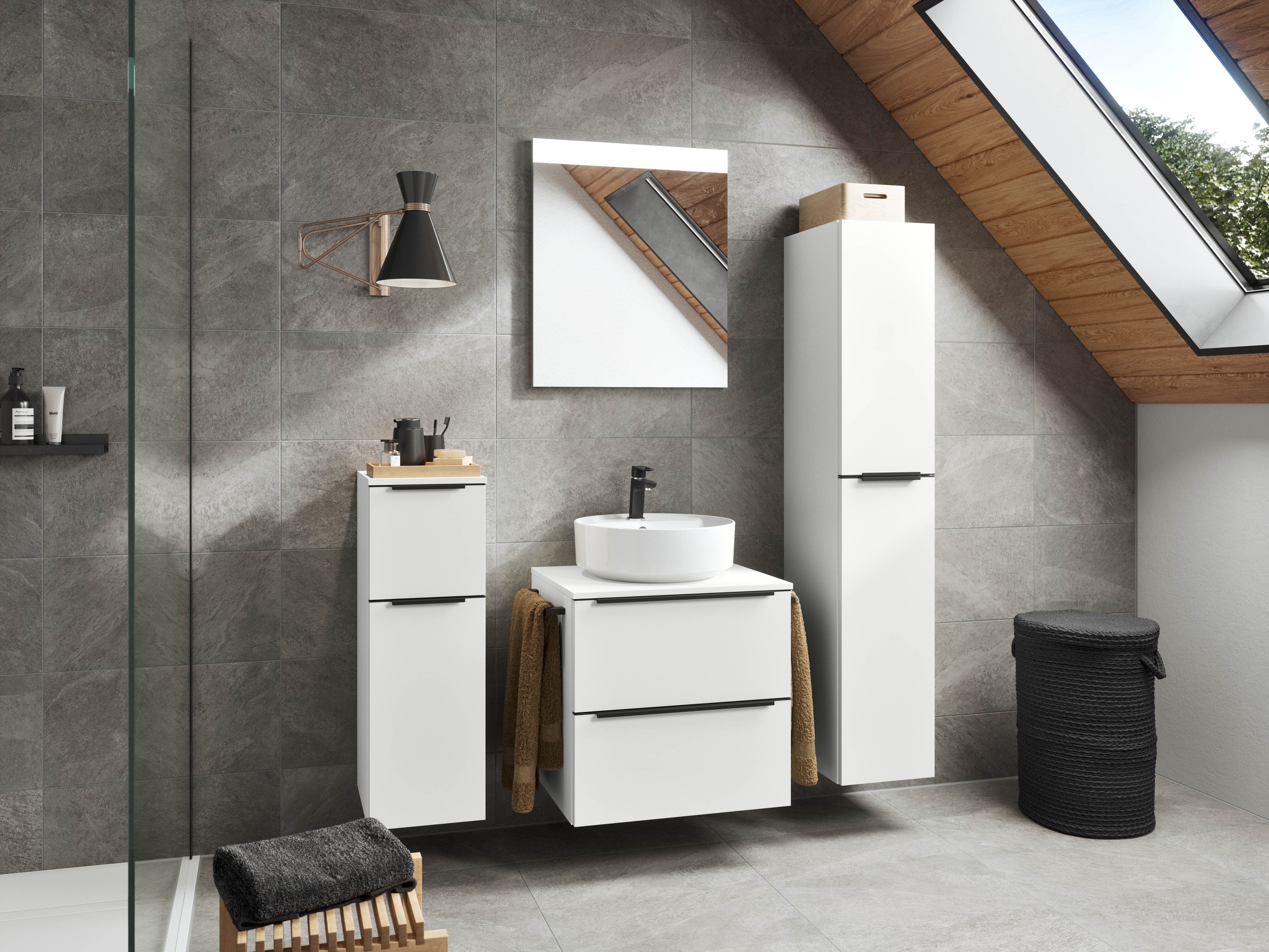 nobilia Badmöbel-Set "Alvene" vormontiert, mit Soft-Close, 4 Stk. tlg. günstig online kaufen