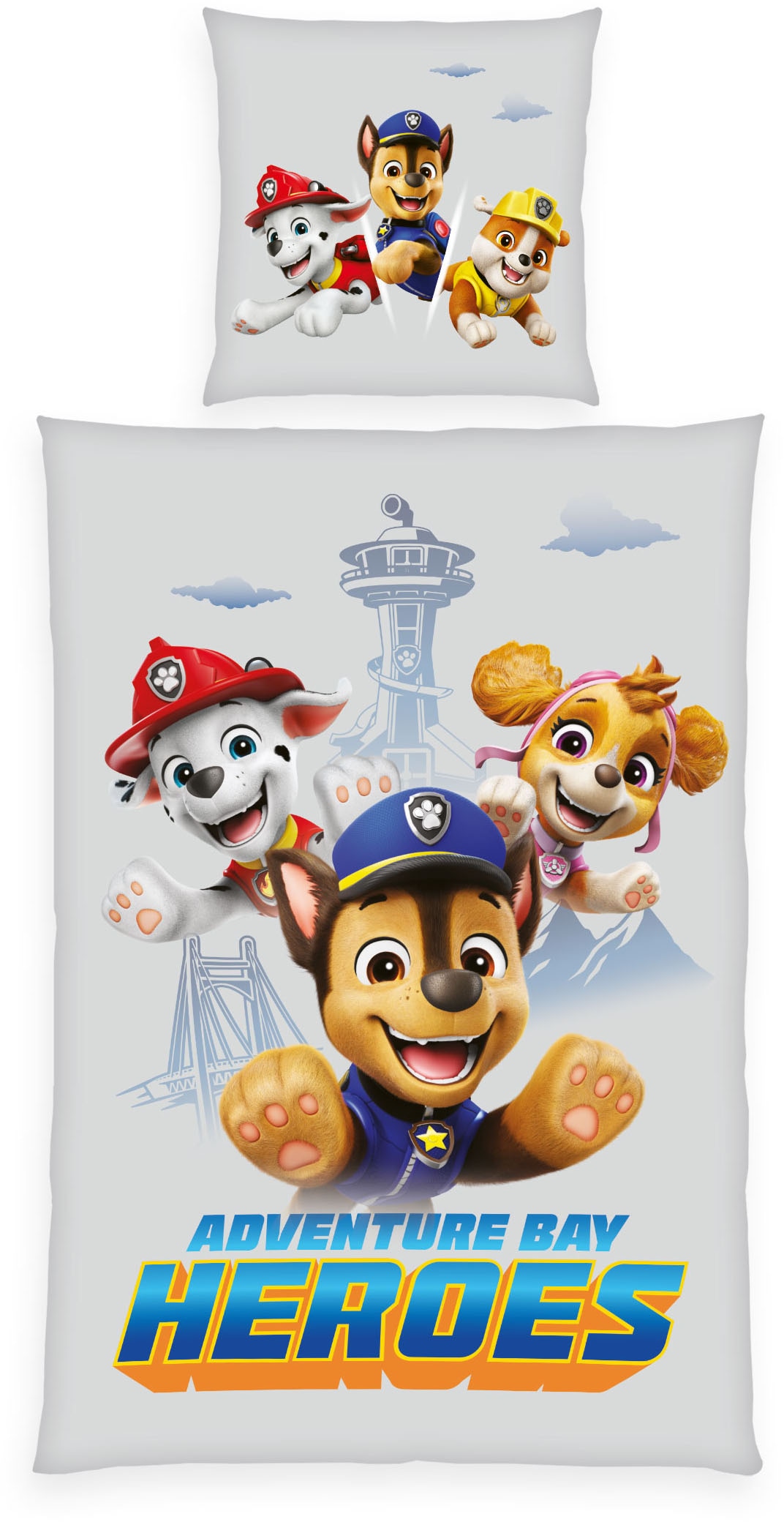 PAW PATROL Wendebettwäsche "Paw Patrol" 2 Stk. tlg. mit den beliebten Hunde günstig online kaufen