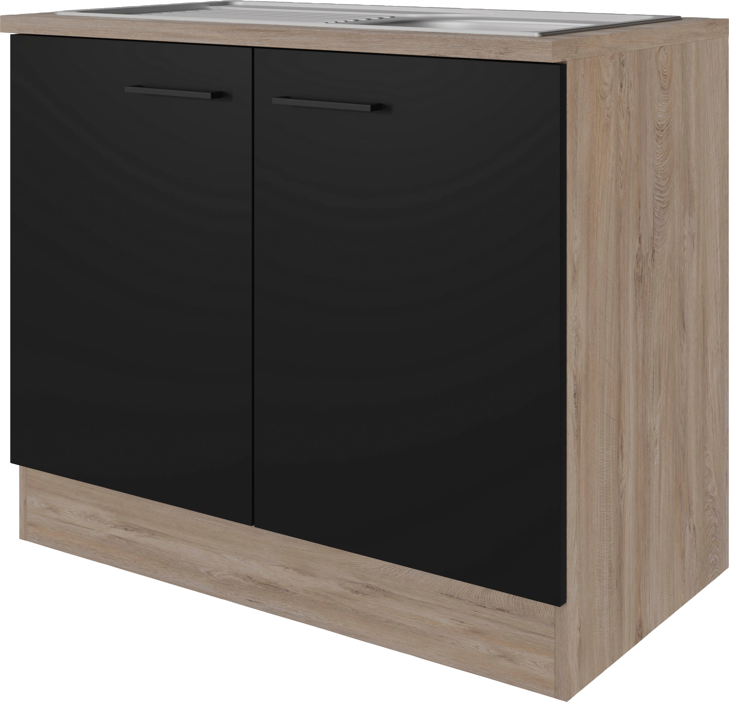Flex-Well Spülenschrank »Capri«, (2 St.), (B x H x T) 100 x 85 x 60 cm, inkl. Edelstahl-Einbauspüle