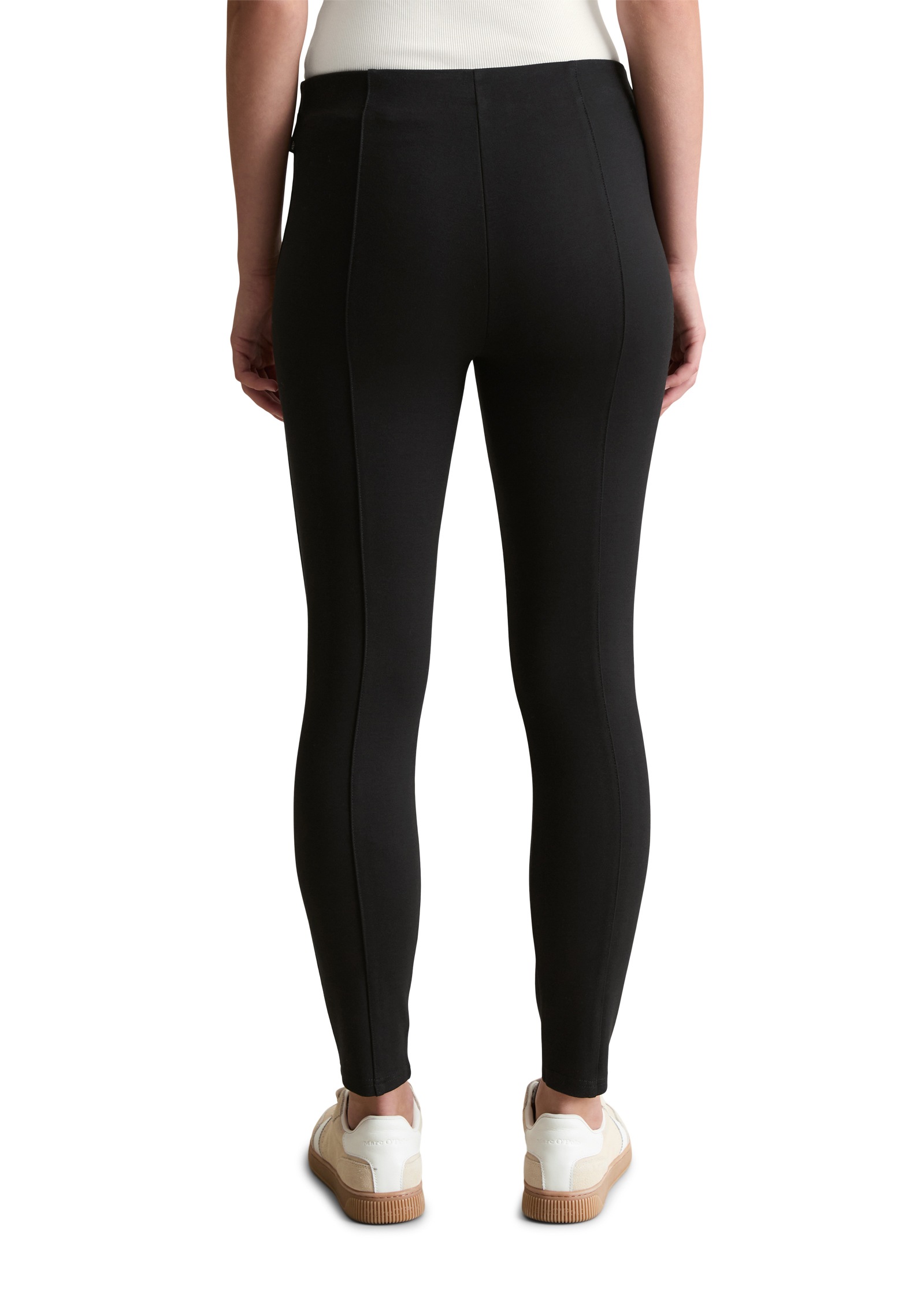 Marc OPolo DENIM Jerseyhose slim fit aus kompaktem Interlock, Naht in Bügel günstig online kaufen