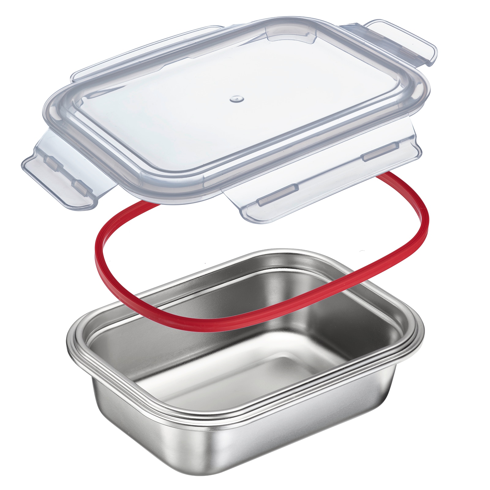 WESTMARK Lunchbox »Edelstahl Lunch Box/ Frischhaltedose, 600 ml«, (1 tlg.), auslaufsichere Brotdose – mikrowellen- & ofenfest