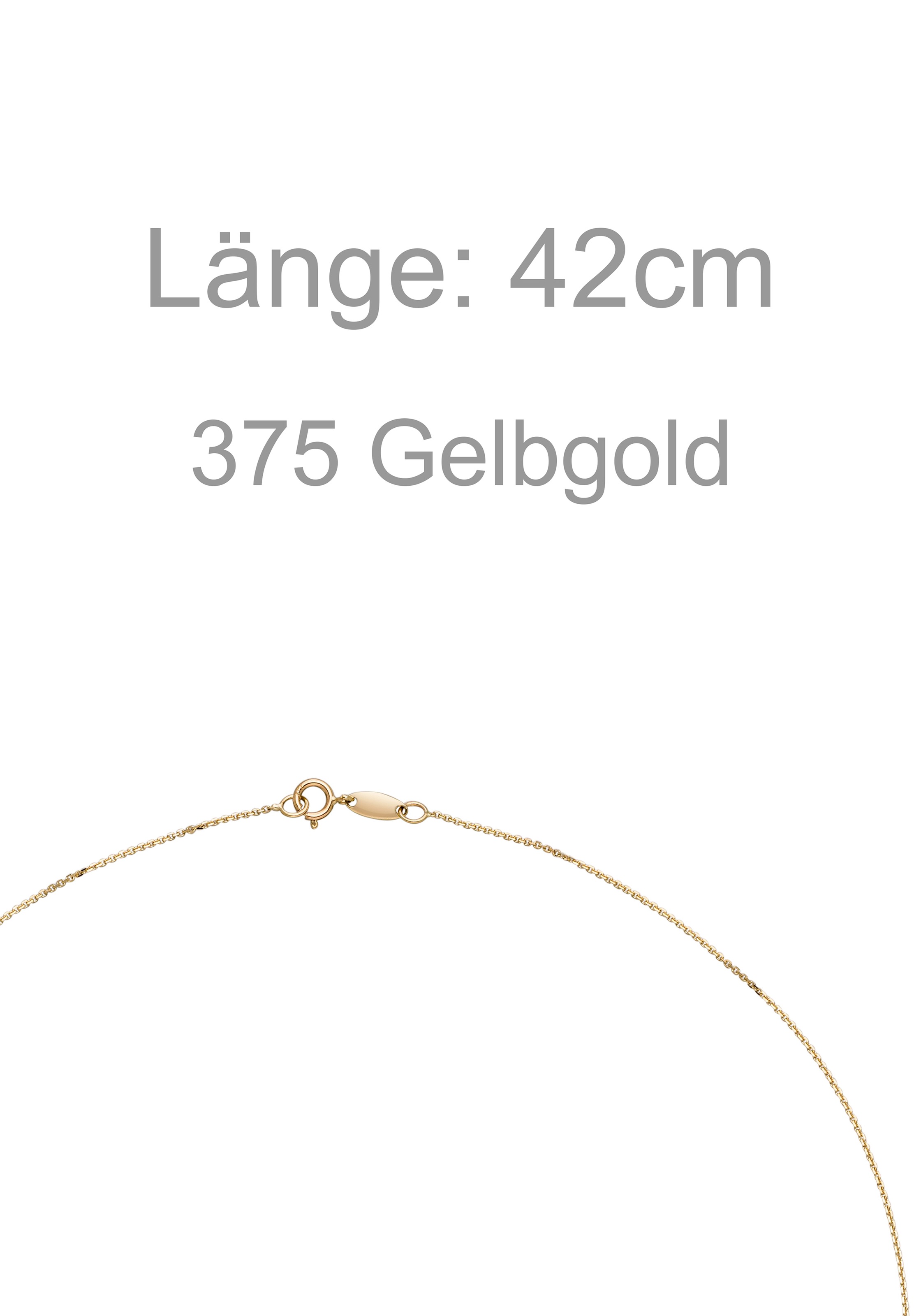 JOBO Kette mit Anhänger »Herz« 375 Gold 42 cm