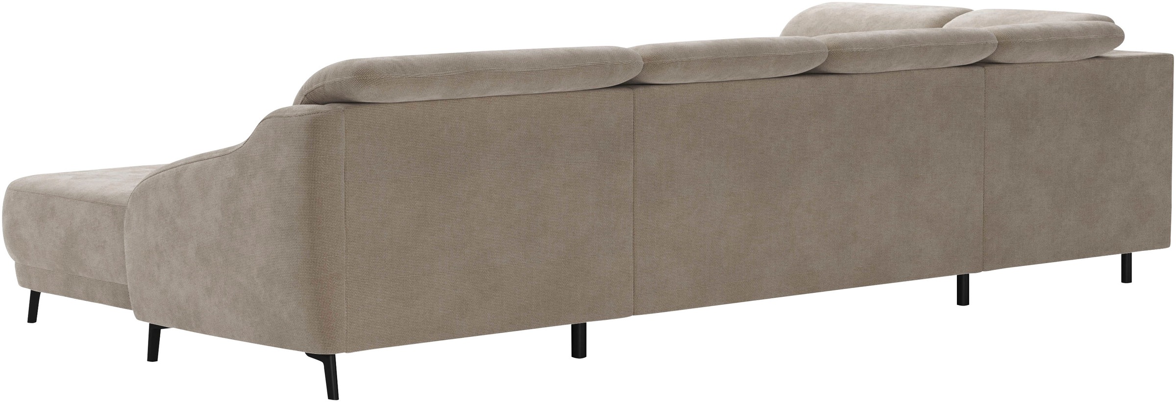 Wohnlandschaft SIT & MORE "Blues U-Form", beige, B:356cm H:93cm T:249cm, 100% Polyester, Sofas, Wohnlandschaft, inkl. Kopfteilverstellung, wahlweise mit Klapptisch und USB 9