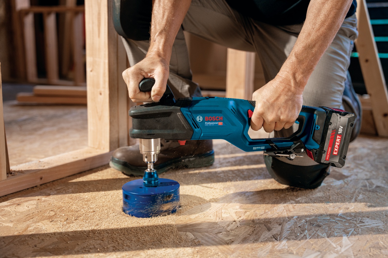 Bosch Professional Akku-Winkelbohrmaschine "GRD 18V-127 solo" ohne Akku und Ladegerät