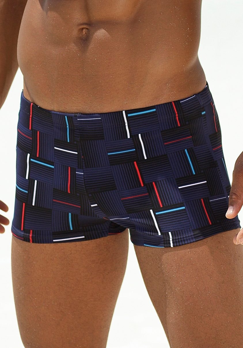 Chiemsee Boxer-Badehose, mit modischem Allovermuster