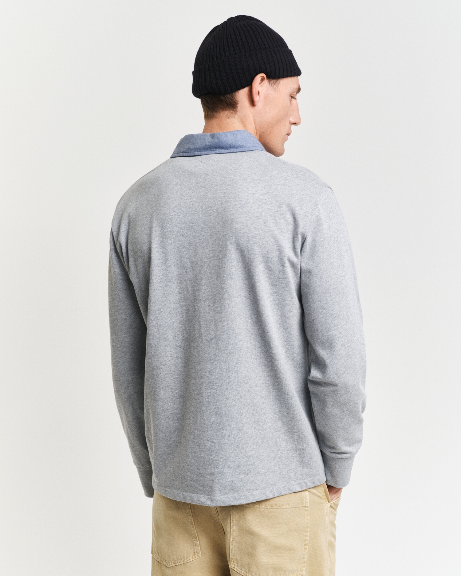 Gant Langarm-Poloshirt "REG CHAMBRAY HEAVY RUGGER" günstig online kaufen