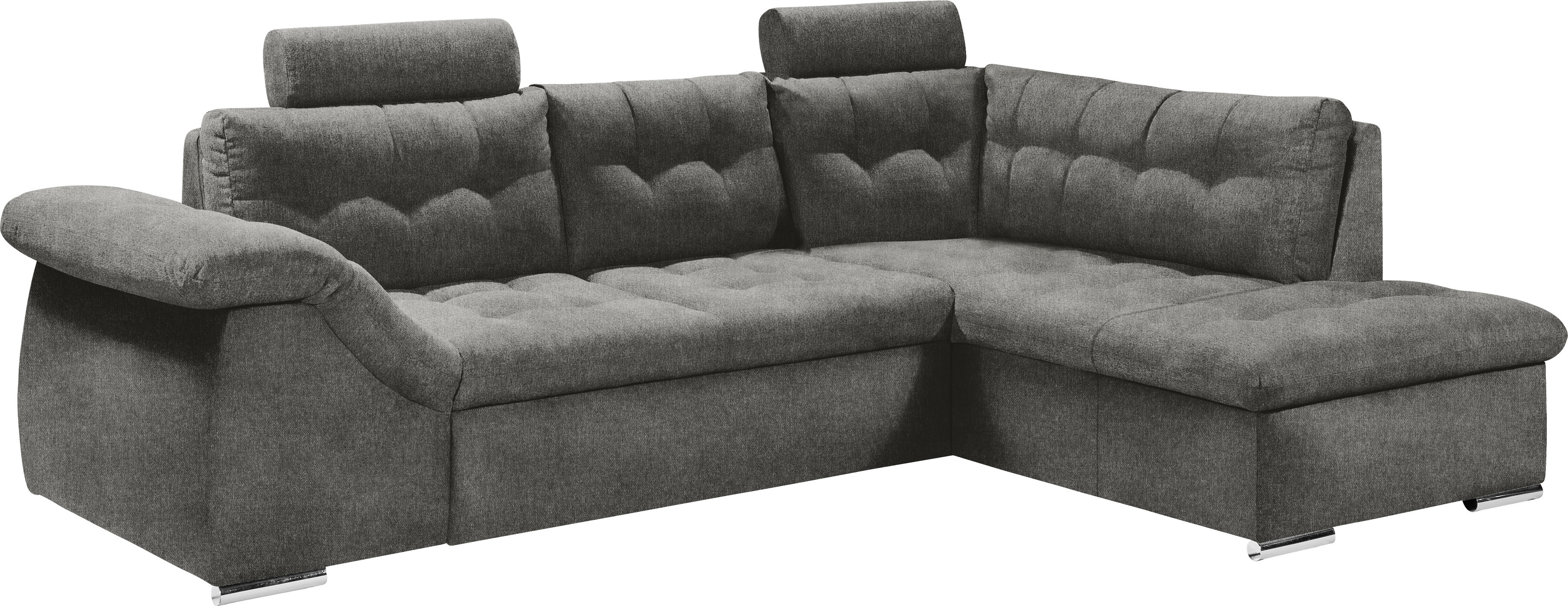 Thumbnail - ED EXCITING DESIGN Ecksofa "Oman L-Form" mit Bettfunktion, Bettkasten, Armteilverstellung & Kopfstützen