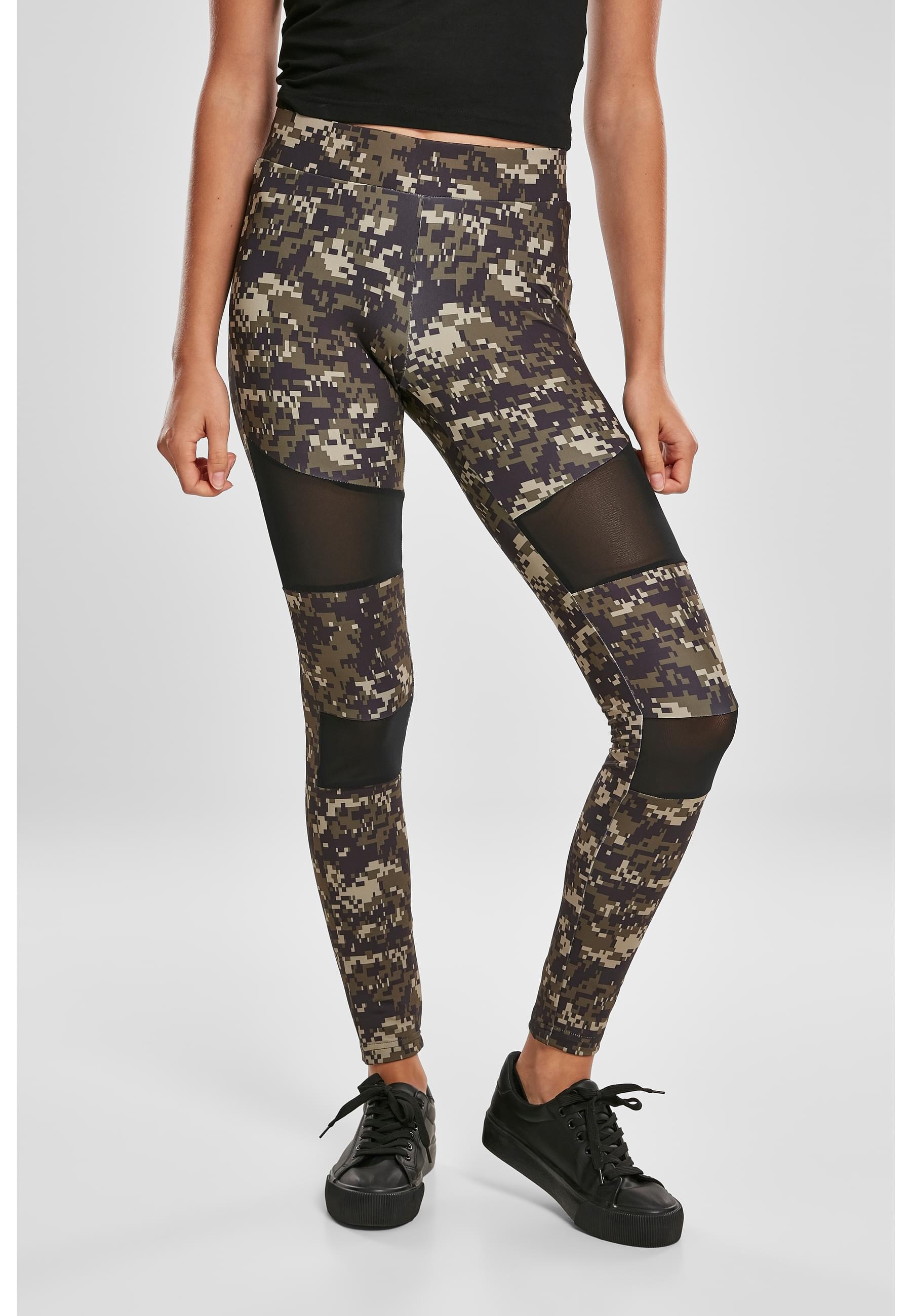 URBAN CLASSICS Leggings »Urban Classics Damen Ladies Camo Tech Mesh Leggings«, (1 tlg.)
