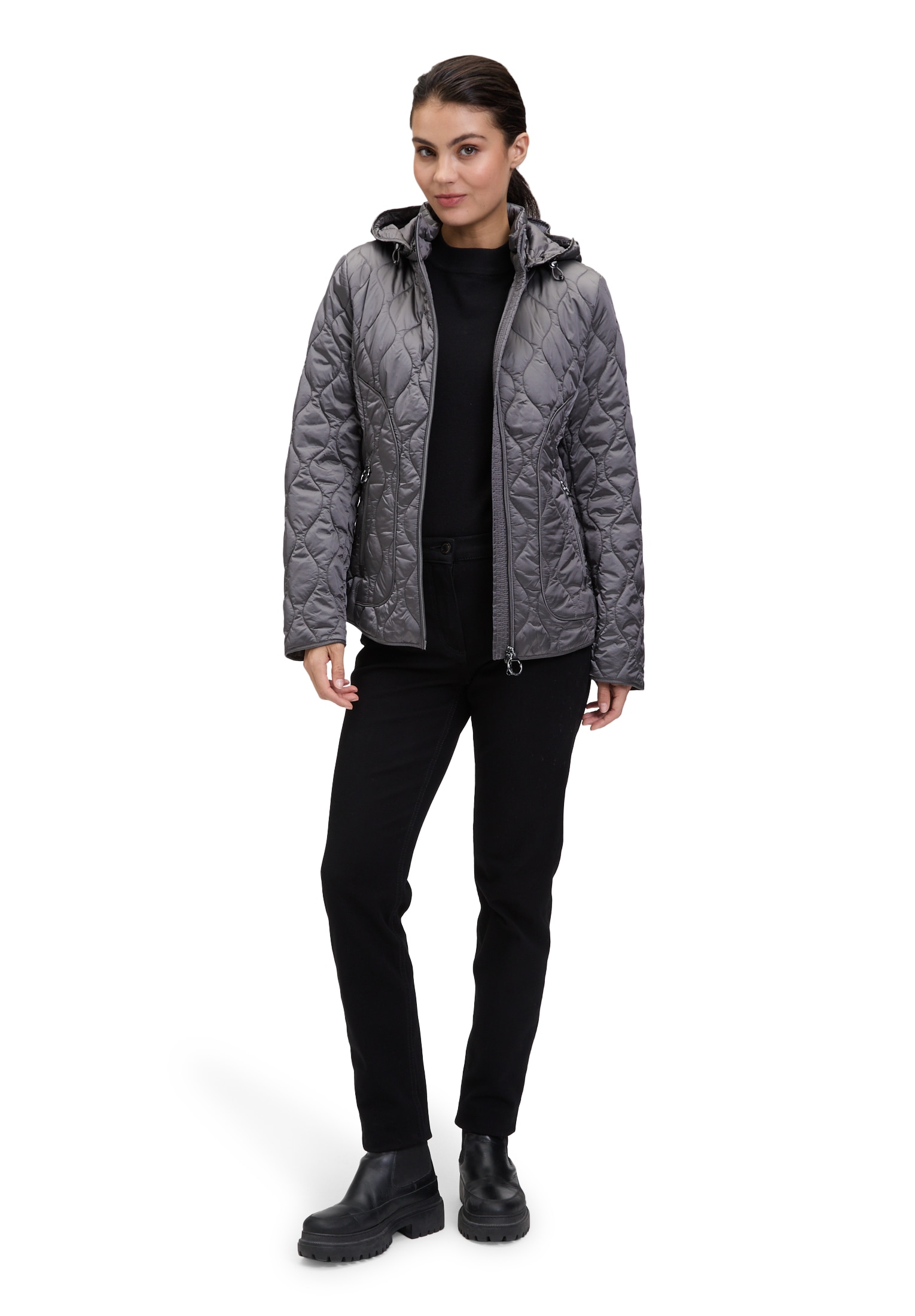 Betty Barclay Outdoorjacke »Betty Barclay Outdoorjacke mit abnehmbarer Kapuze«, mit Kapuze