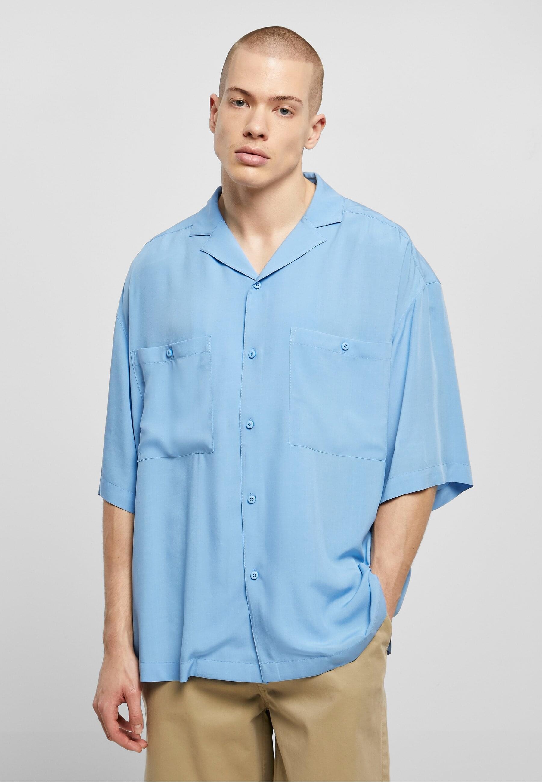 URBAN CLASSICS Langarmhemd »Urban Classics Herren Oversized Resort Shirt«, (1 tlg.)