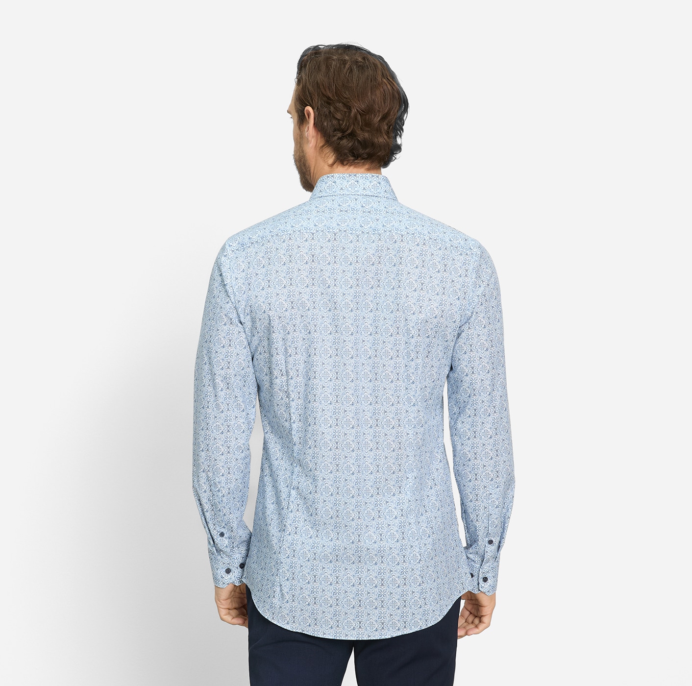 OLYMP Businesshemd »No 6 six« modisch gemustert